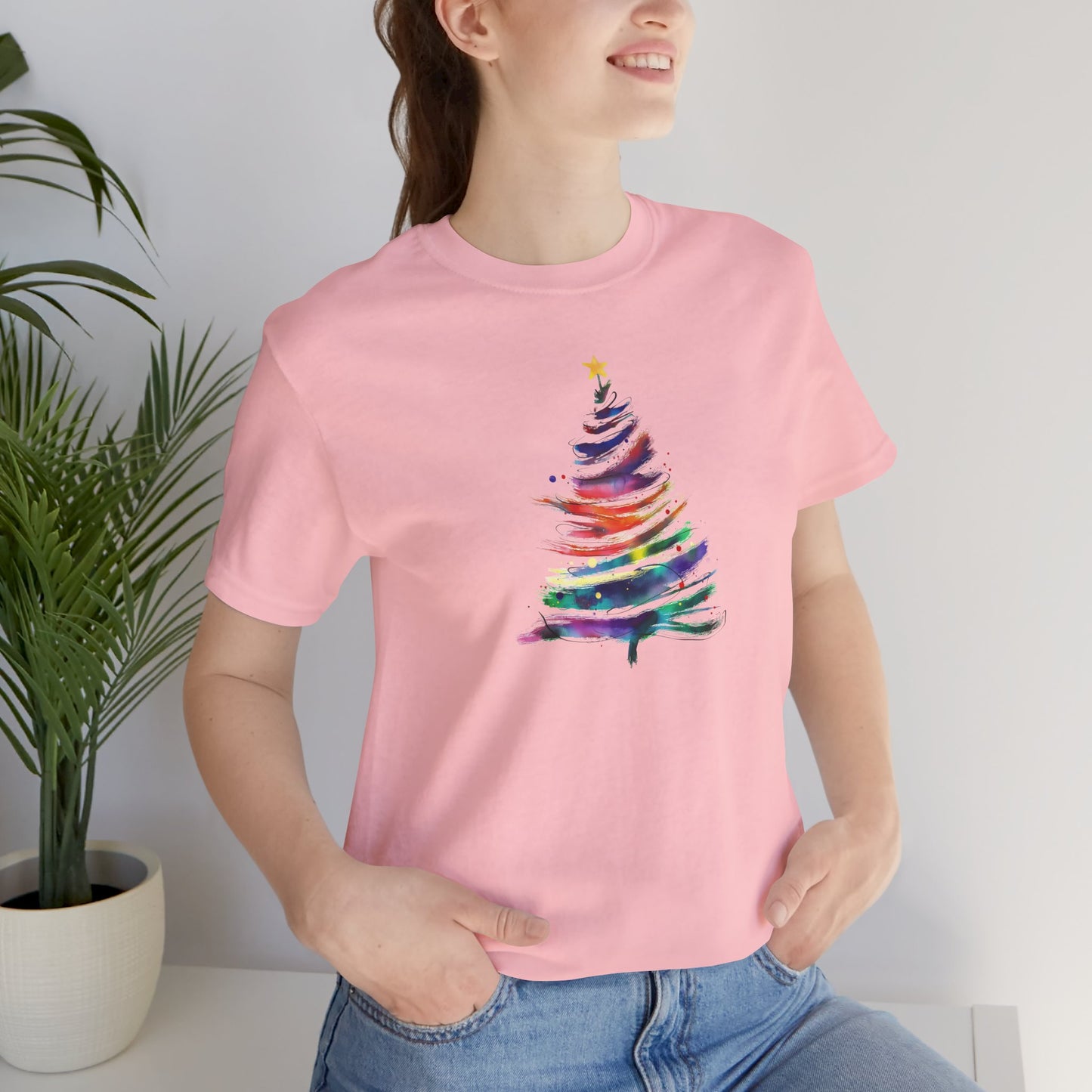 Christmas Tree Unisex Tee, Festive T-Shirt, Holiday Gift, Winter Apparel, Cozy Comfortable Wear, Seasonal Tee