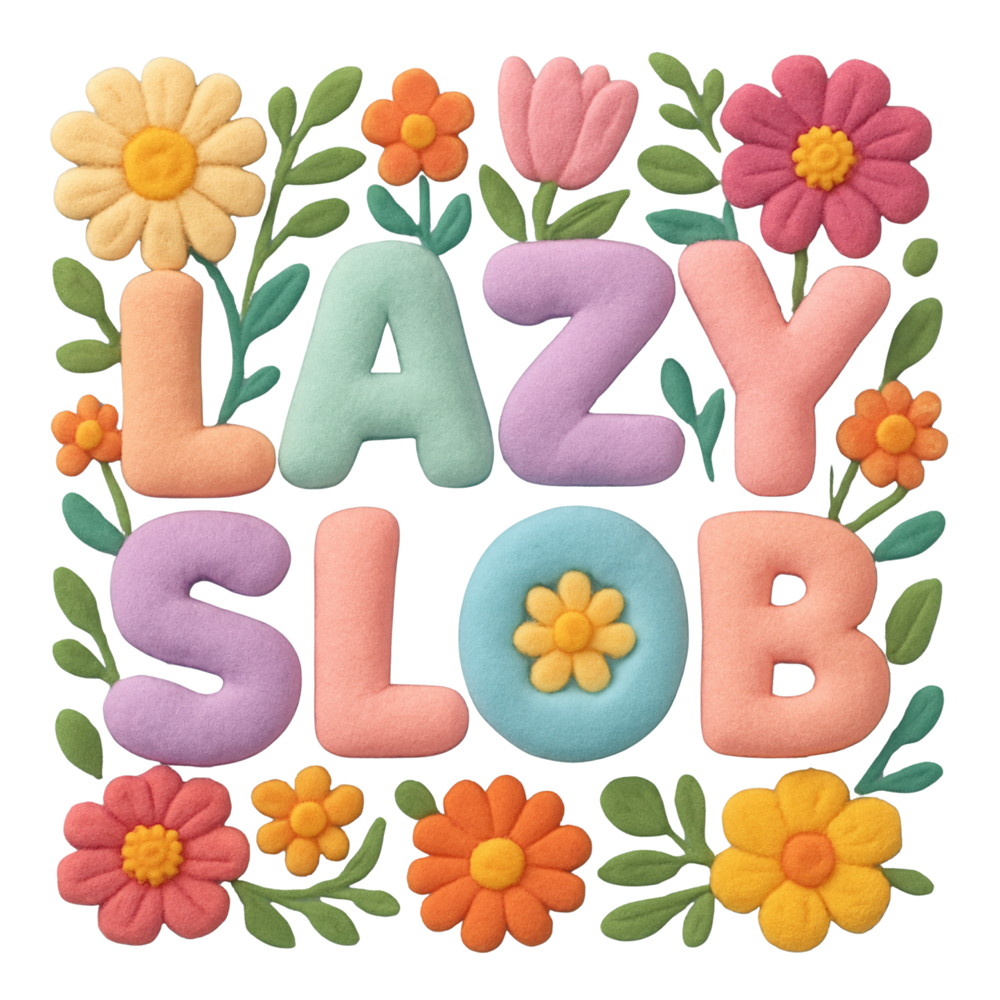 Lazy Slob Floral Graphic Tee