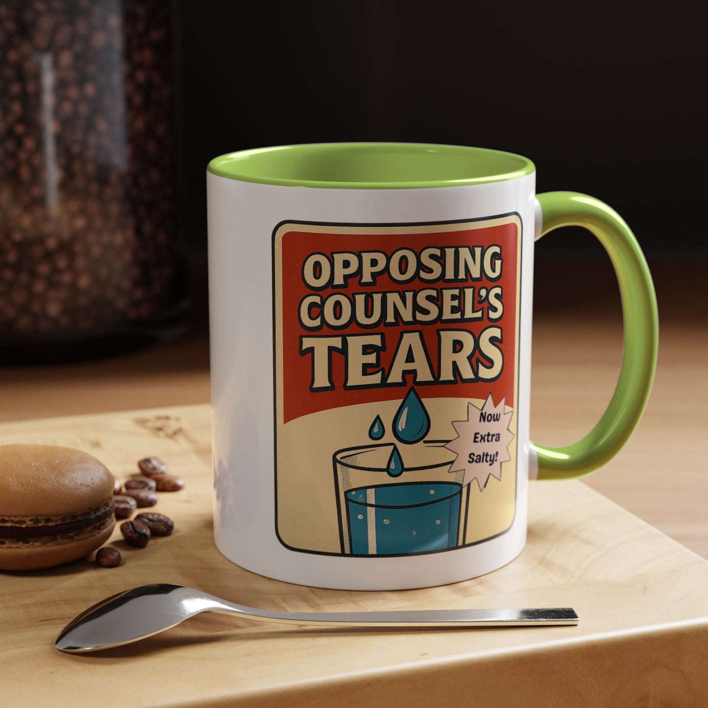 Opposing Counsel's Tears Coffee Mug — Funny Lawyer Gift Accent Mug (11/15 oz)