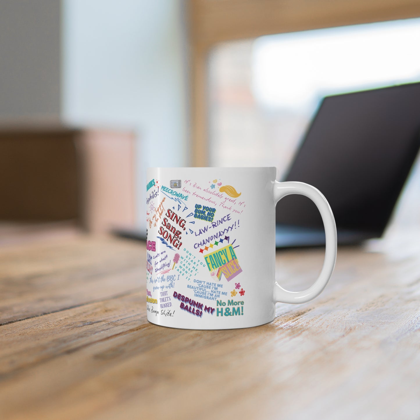 Drag Race UK Queens Quotes Ceramic Coffee Cups - Fun Mugs for Coffee Lovers, Gift for Friends, Sip & Chat, Movie Night, Birthday