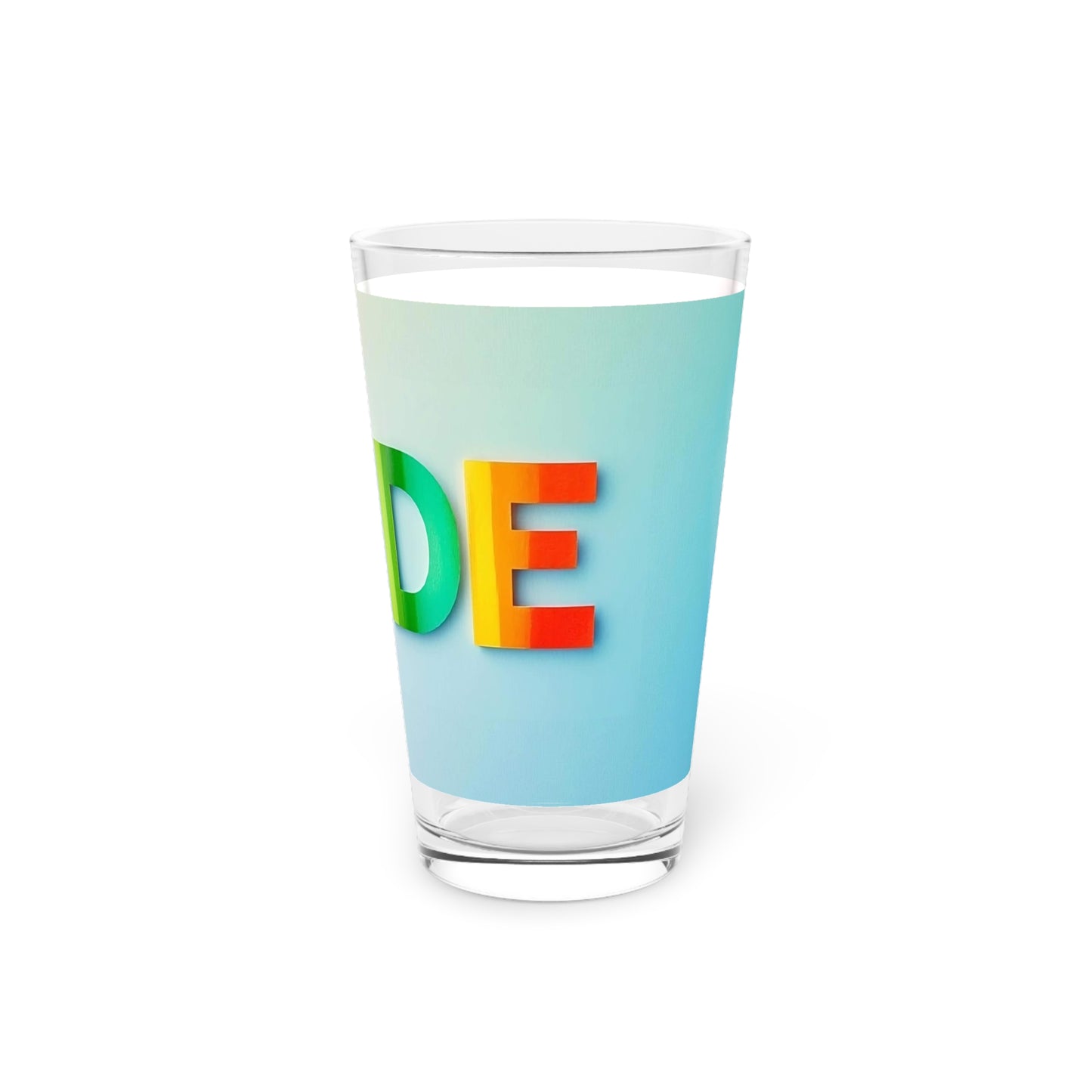 Three colorful drinks with rainbow letters on a white background LGBTQIA+ Pride Queer Pride