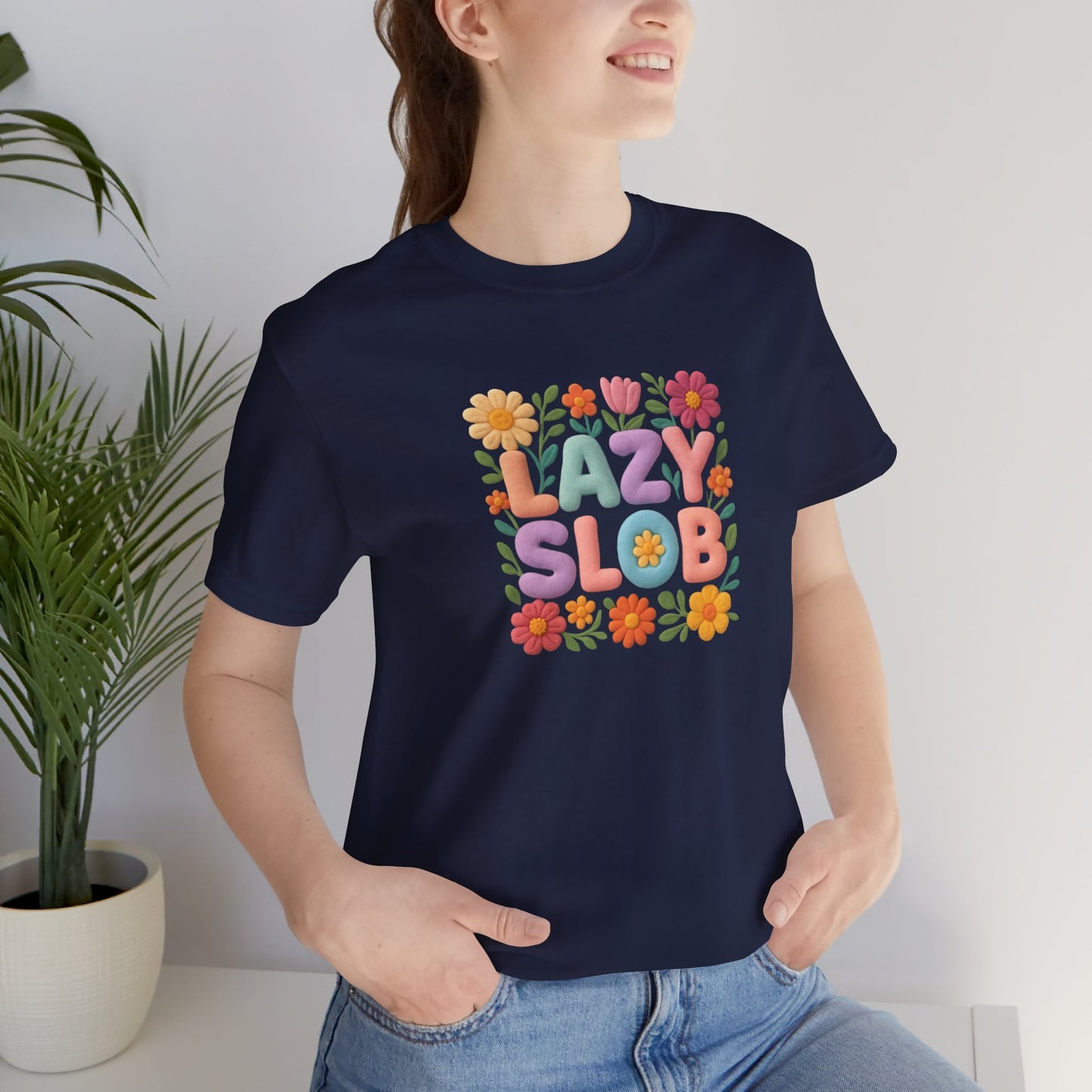 Lazy Slob Floral Graphic Tee