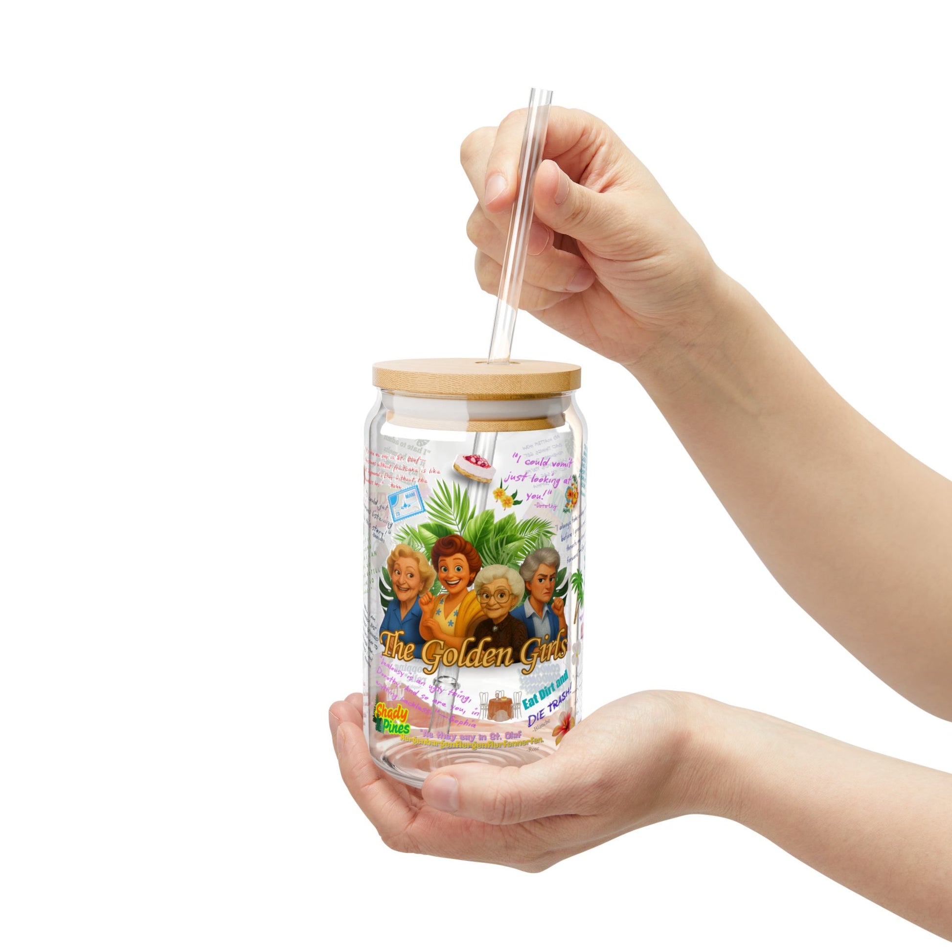 Tumbler with 'The Golden Girls' design Featuring Iconic One Lines from your favorite Golden Girls