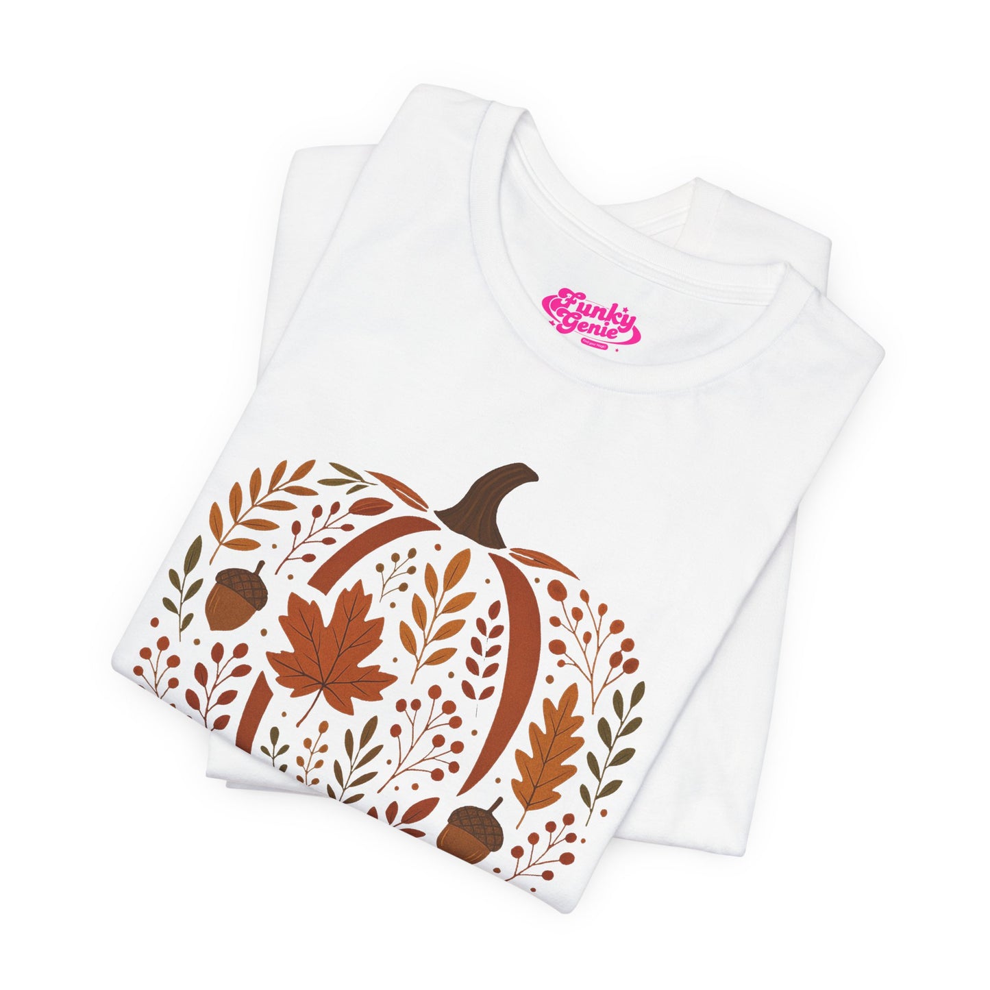 Autumn Pumpkin Tee, Fall Harvest Shirt, Unisex Short Sleeve T-shirt, Thanksgiving Apparel, Cozy Autumn Vibes