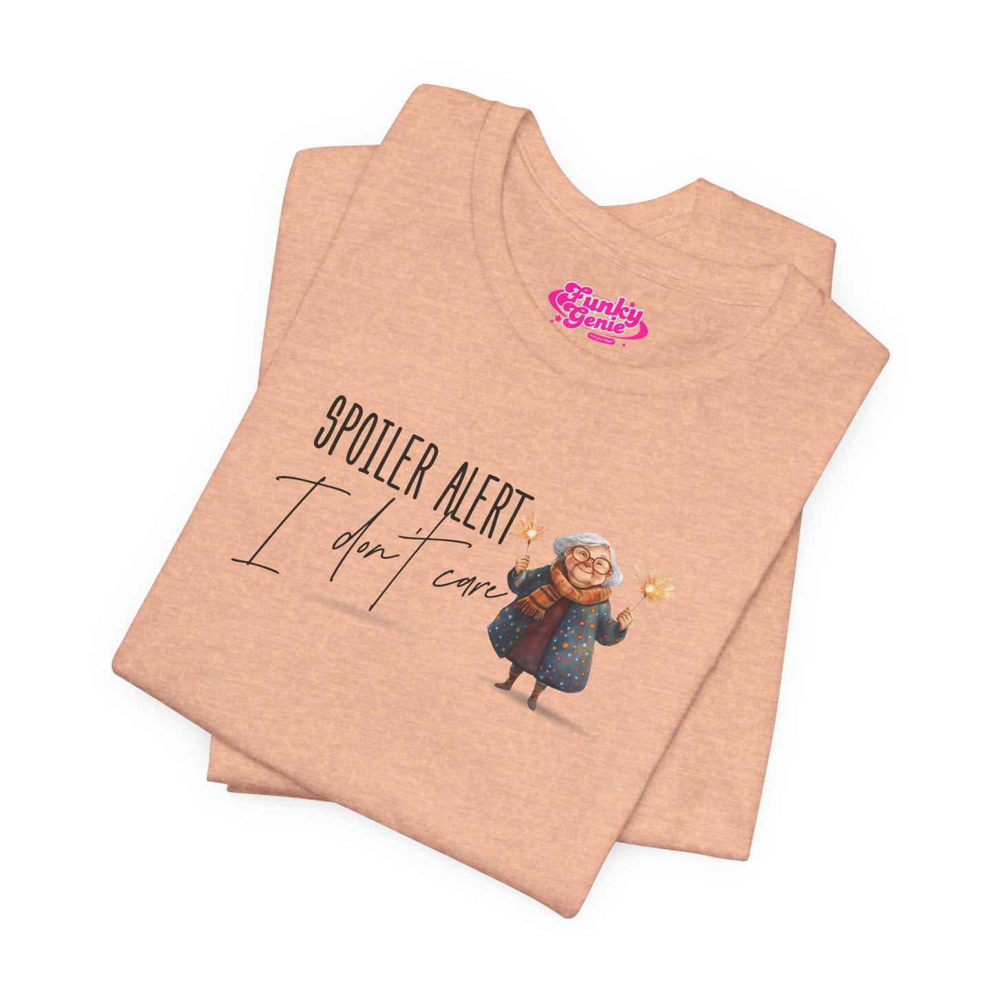 Spoiler Alert Tee, Cute Graphic Tee, Unisex Short Sleeve Shirt, Fun T-Shirt, Casual Wear, Gift for Movie Lovers