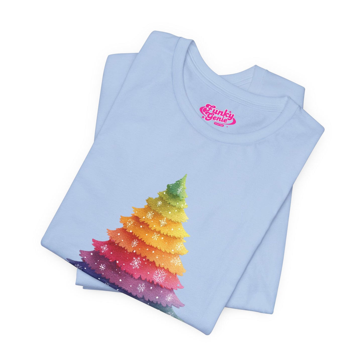 Festive LGBTQ+ Short Sleeve Tee, Be Merry & Gay T-Shirt, Pride Apparel, Christmas Gift, Holiday Top, Unisex Graphic Tee.