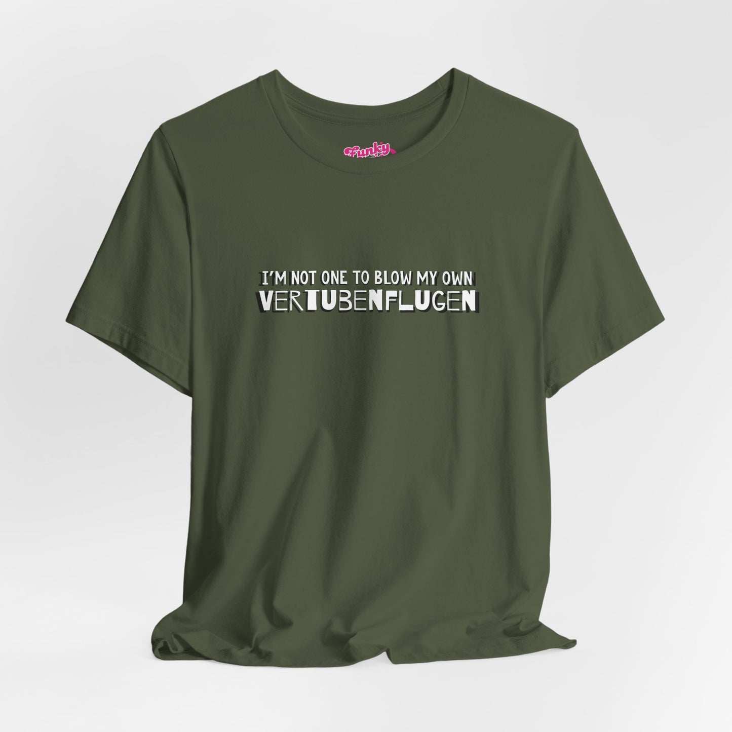 I'm not one to blow my own Vertubenflugen!  Golden Girls Inspired Fan Tee, Unisex Jersey Short Sleeve Tee.