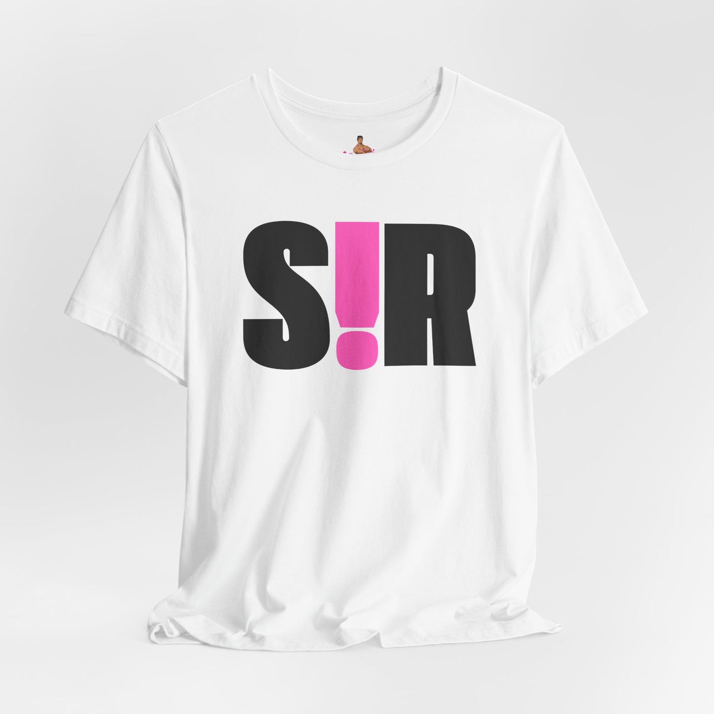 White t-shirt with black and pink text on a white background Kink, LGBTQIA+, Queer Sub Dom