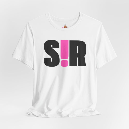 White t-shirt with black and pink text on a white background Kink, LGBTQIA+, Queer Sub Dom