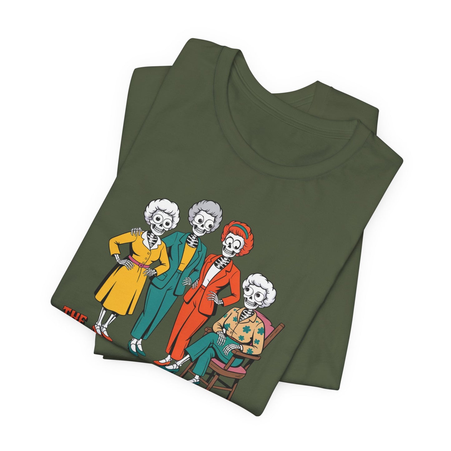 Golden Ghouls Unisex Tee for Fans, Vintage Style T-Shirt, Gift for Golden Girls Lovers, Funny Graphic Tee, Casual Everyday Wear