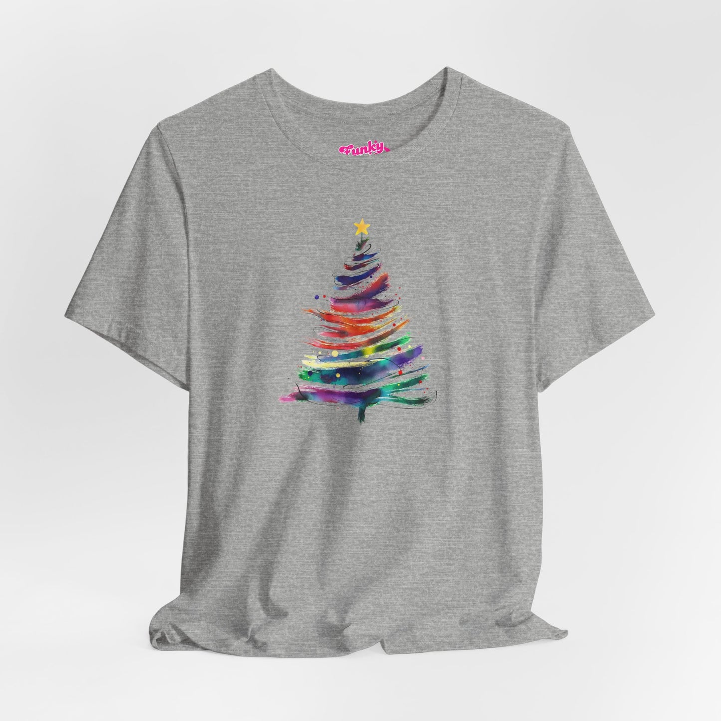 Christmas Tree Unisex Tee, Festive T-Shirt, Holiday Gift, Winter Apparel, Cozy Comfortable Wear, Seasonal Tee