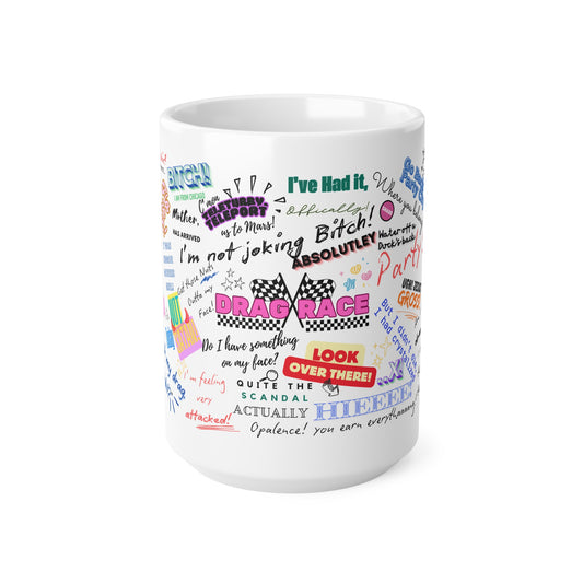 Drag Race US Queens Quotes  Ceramic Coffee Cups - 11oz & 15oz, Funny Gift for Coffee Lovers, Unique Mugs for Pride, LGBTQ+ Party Decor, Quirky Home [...]
