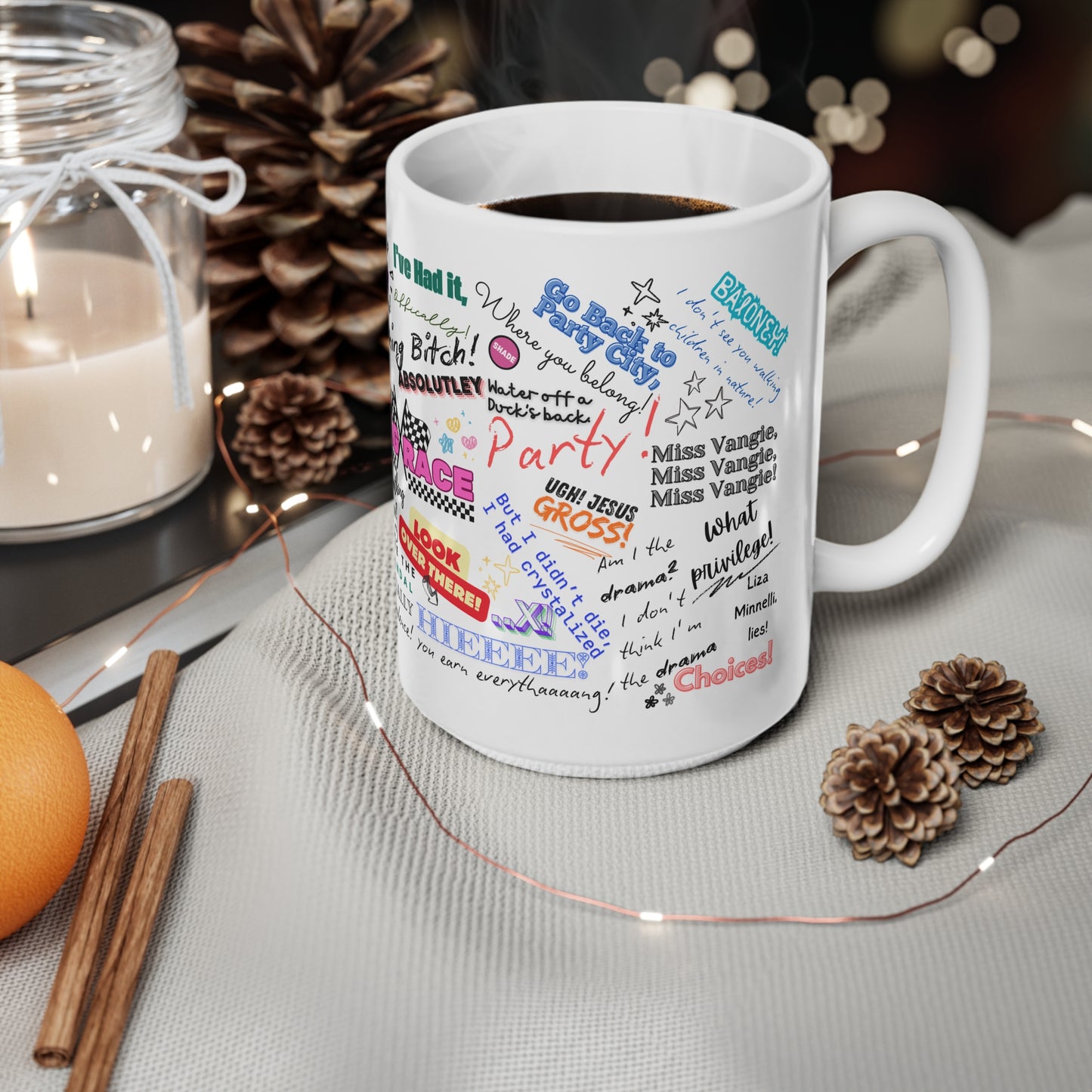 Drag Race US Queens Quotes  Ceramic Coffee Cups - 11oz & 15oz, Funny Gift for Coffee Lovers, Unique Mugs for Pride, LGBTQ+ Party Decor, Quirky Home [...]