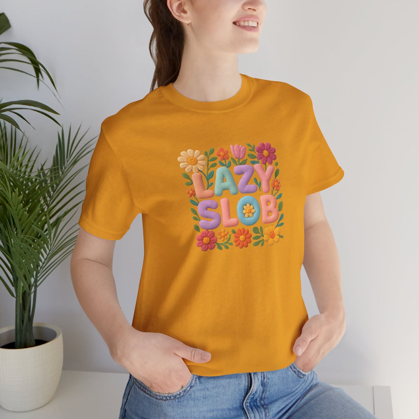 Lazy Slob Floral Graphic Tee