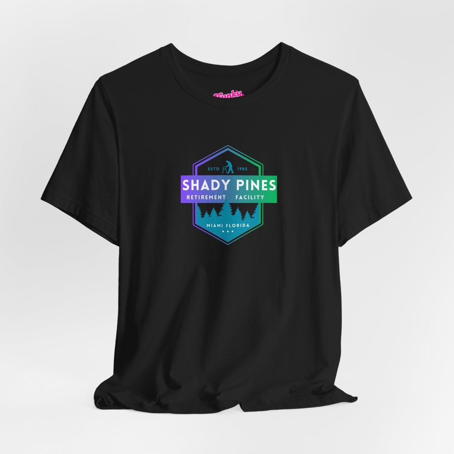 Shady Pines Retirement Tee, Unisex Jersey Shirt, Fun Golden Girls Inspired Fan Vintage Style T-Shirt