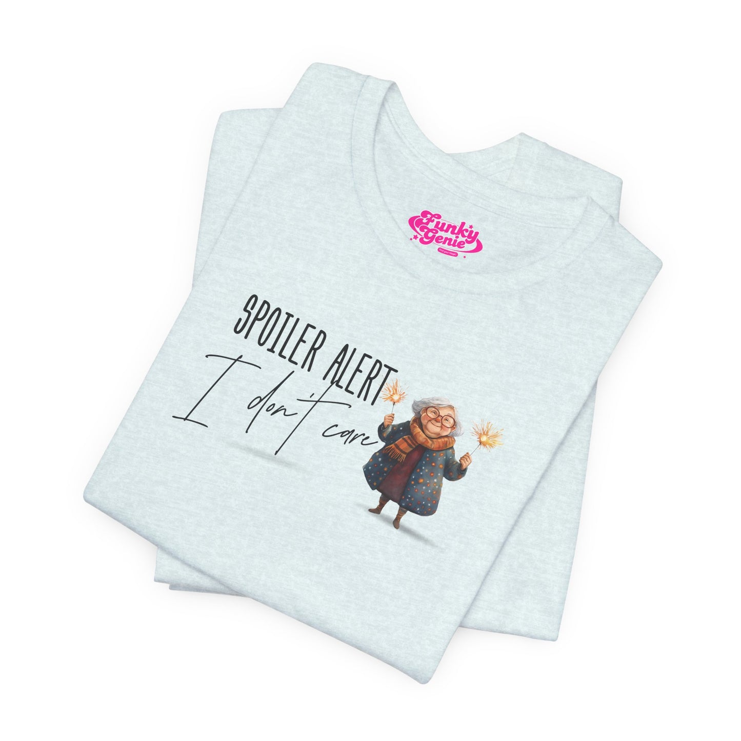 Spoiler Alert Tee, Cute Graphic Tee, Unisex Short Sleeve Shirt, Fun T-Shirt, Casual Wear, Gift for Movie Lovers