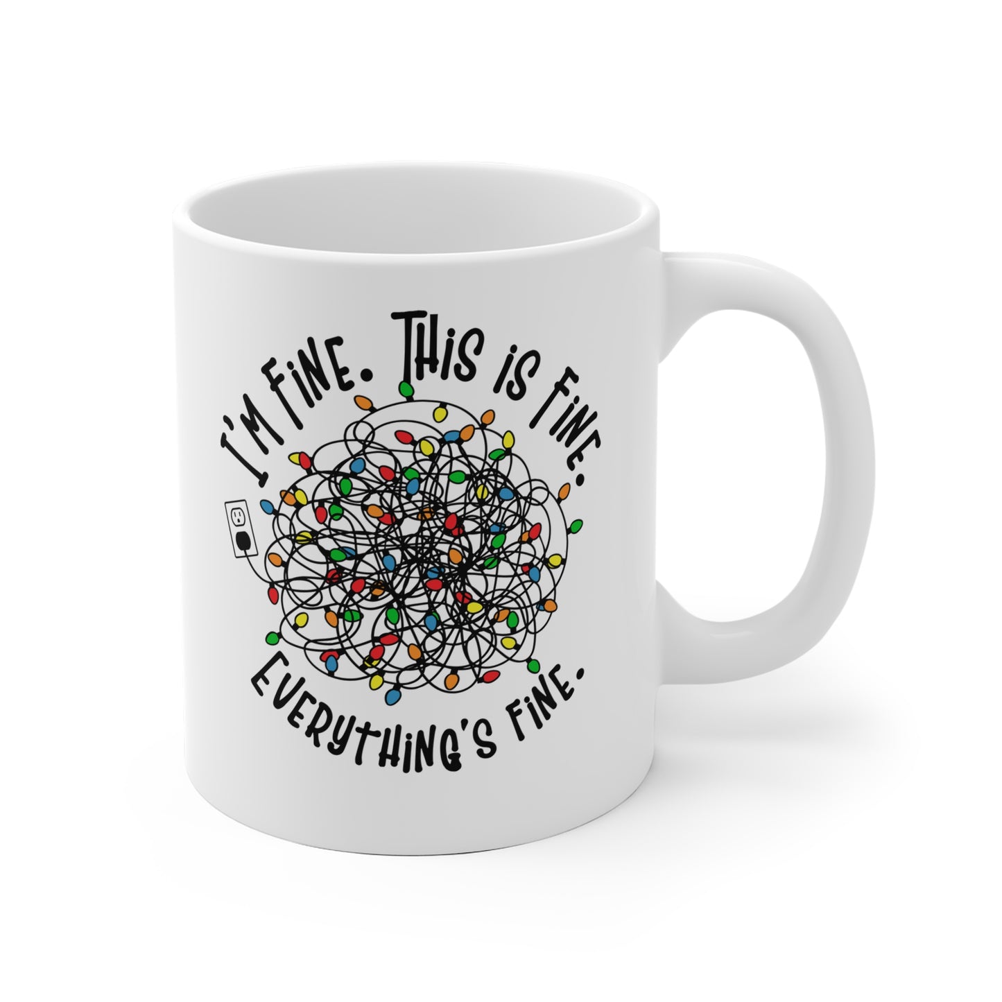 Whimsical Ceramic Mug - "I'm Fine, This is Fine, Everything's Fine" – Perfect Gift for Self-Care Lovers, Relaxation, Coffee, Tea, Home [...]