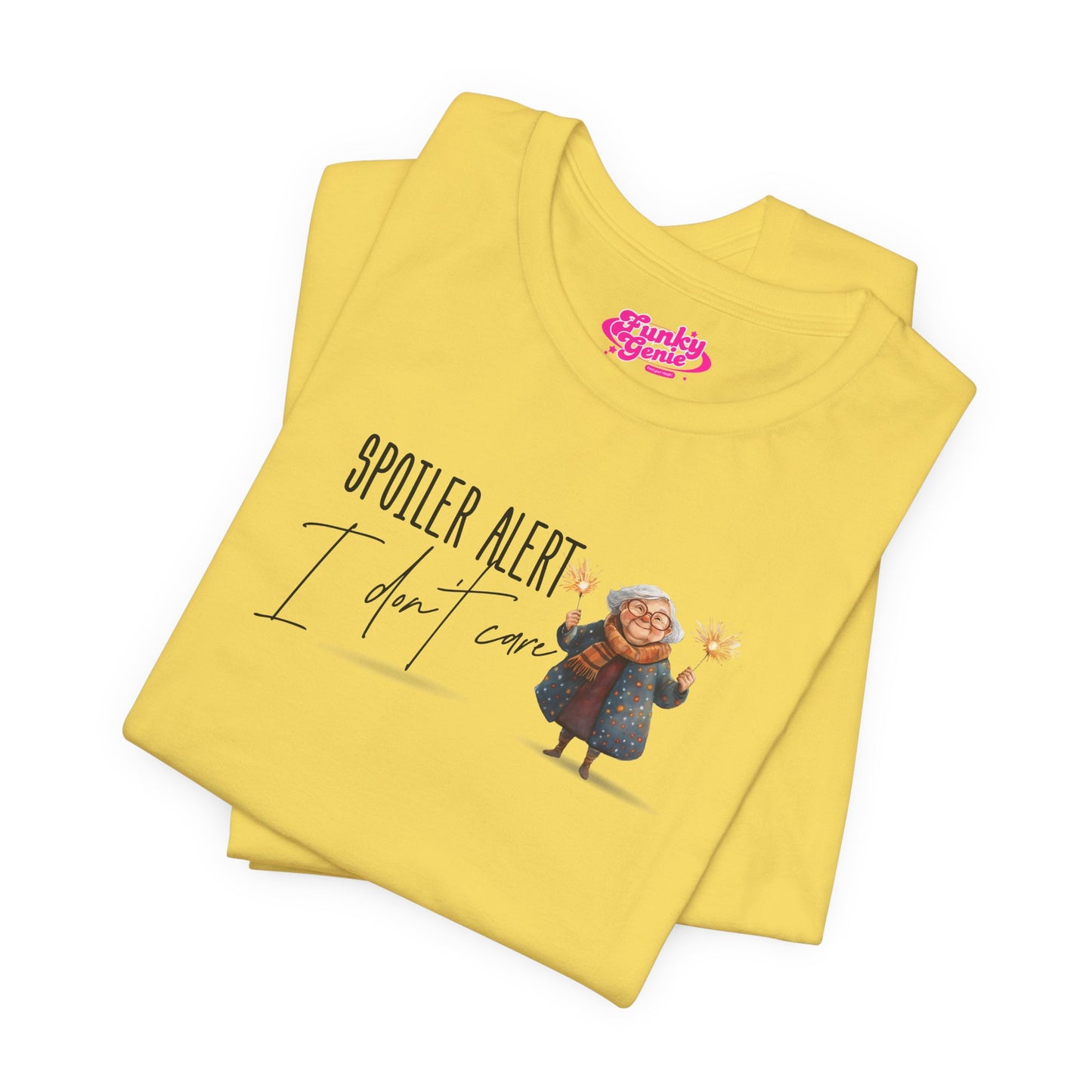 Spoiler Alert Tee, Cute Graphic Tee, Unisex Short Sleeve Shirt, Fun T-Shirt, Casual Wear, Gift for Movie Lovers