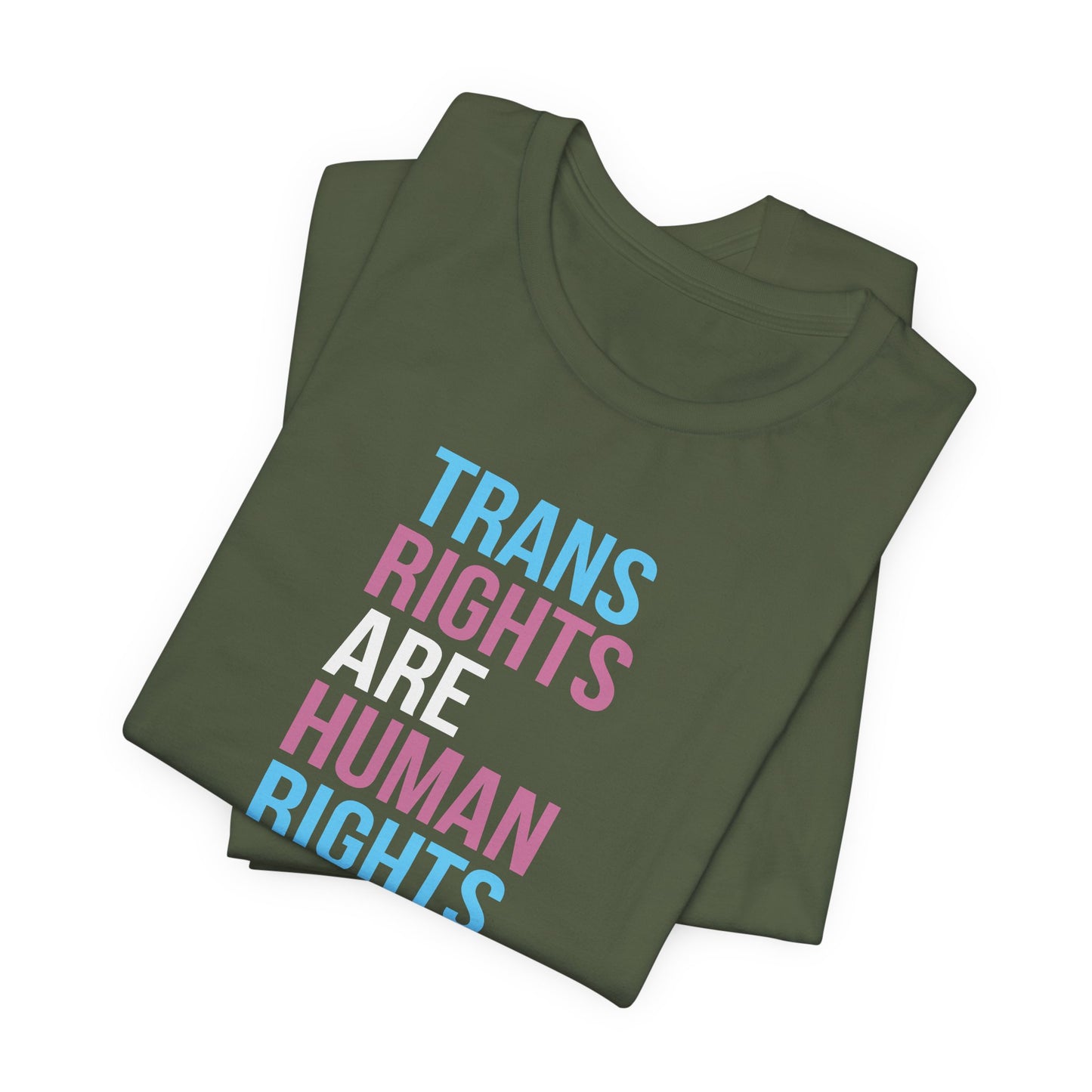 Trans Rights are Human Rights - Unisex Short Sleeve Tee, LGBTQ+ Pride Shirt, Equality Apparel, Human Rights Gift, Activism Clothing
