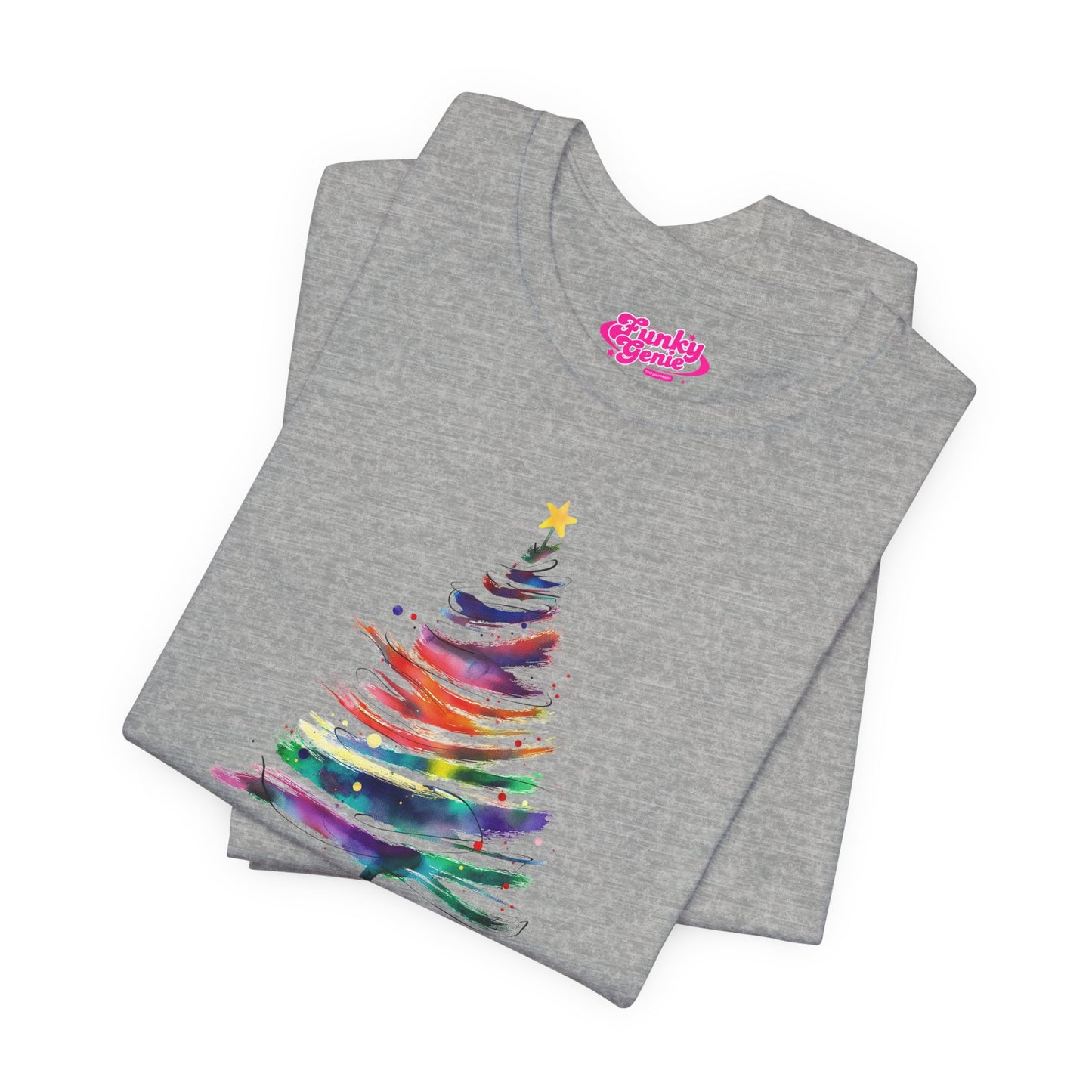 Christmas Tree Unisex Tee, Festive T-Shirt, Holiday Gift, Winter Apparel, Cozy Comfortable Wear, Seasonal Tee