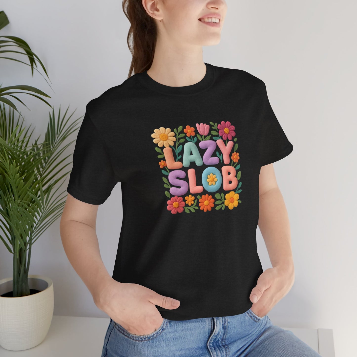 Lazy Slob Floral Graphic Tee