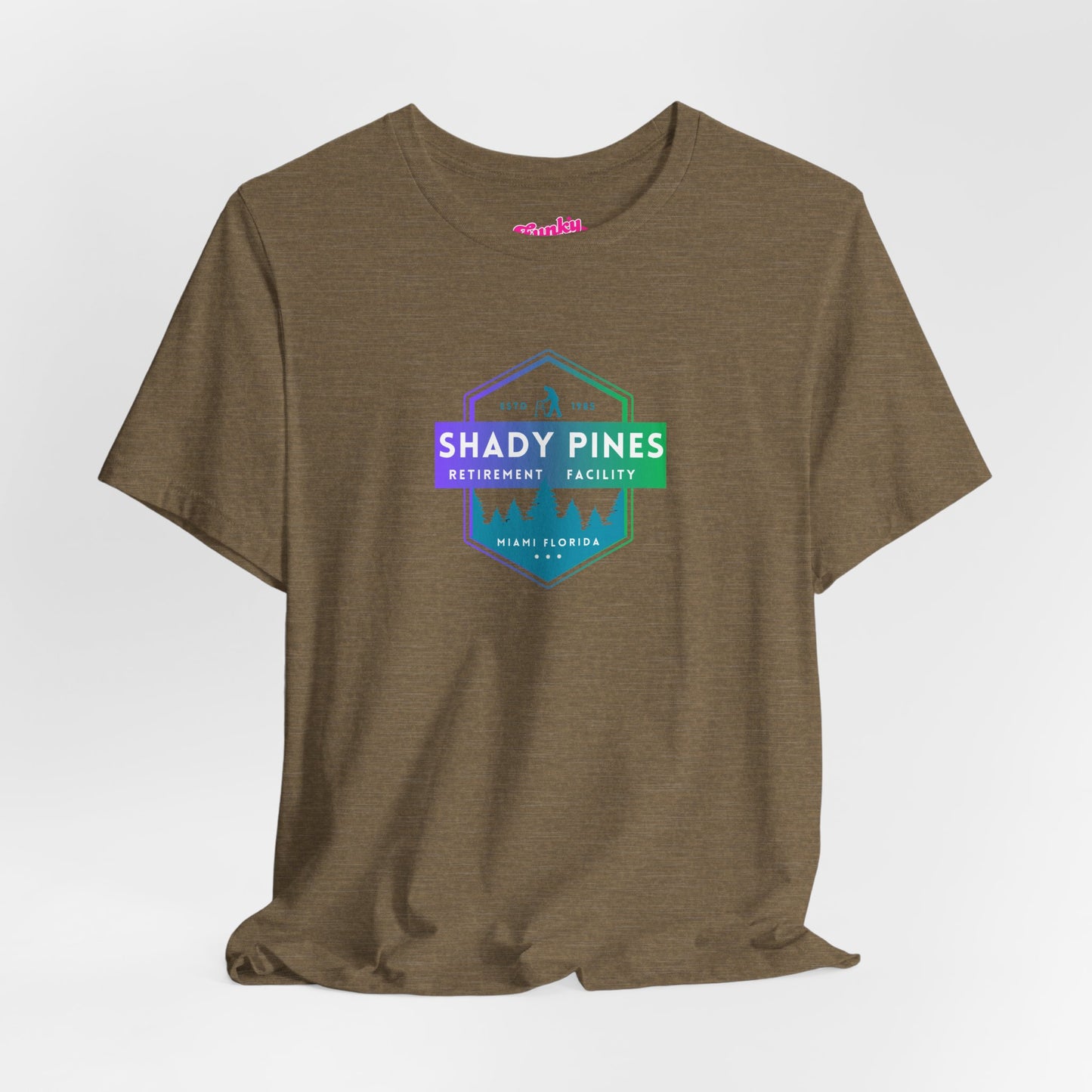 Shady Pines Retirement Tee, Unisex Jersey Shirt, Fun Golden Girls Inspired Fan Vintage Style T-Shirt