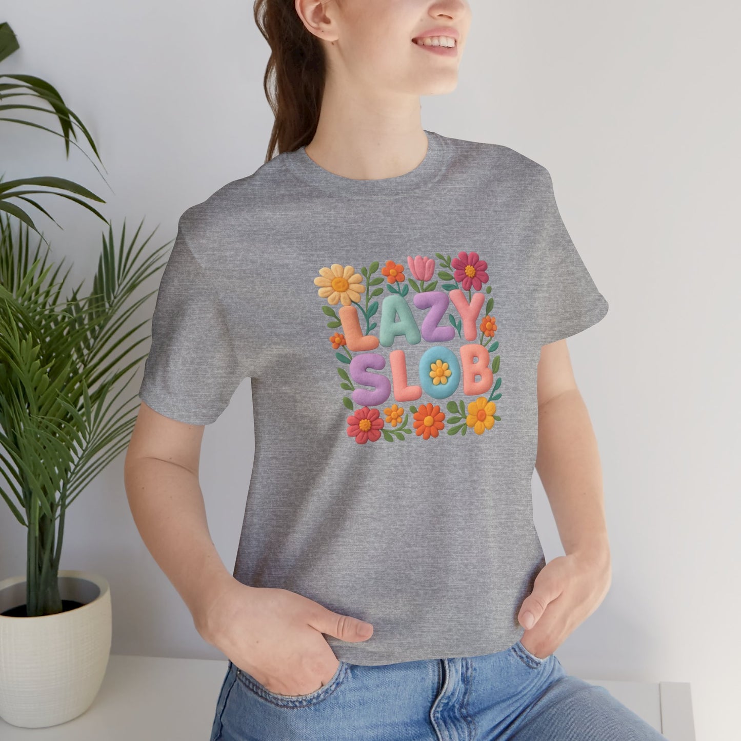 Lazy Slob Floral Graphic Tee