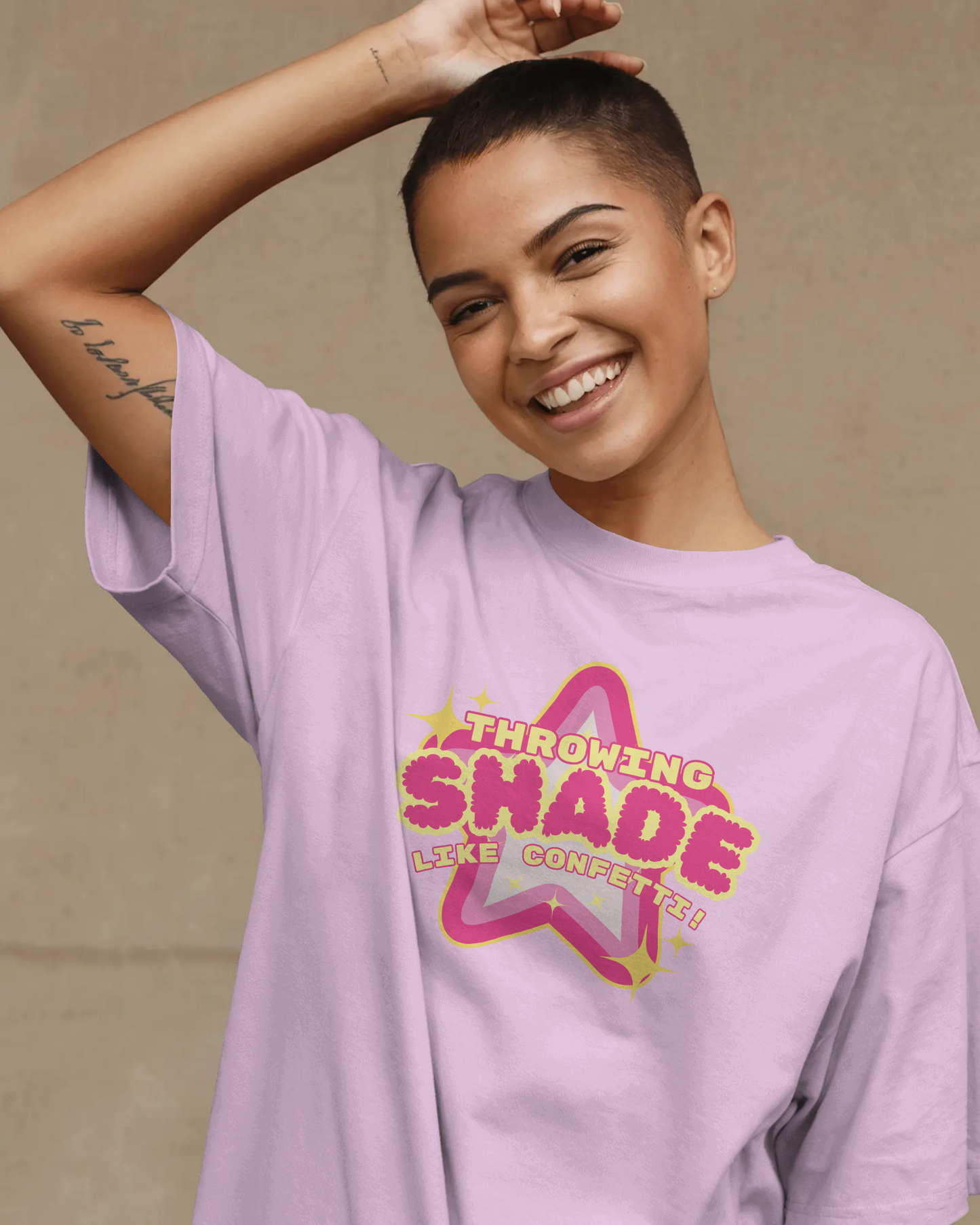 Throwing Shade like Confetti -  Unisex Heavy Cotton Tee, Trendy T-Shirt, Gift for Friends, Party Wear, Casual Outfit, Summer Style