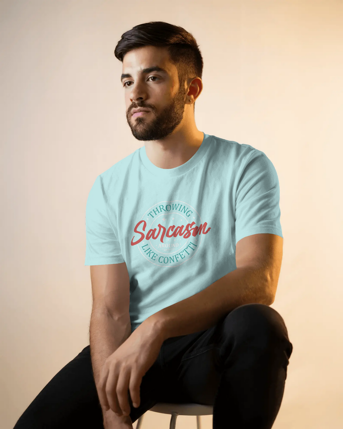Throwing Sarcasm around like confetti - Unisex Tee, Funny Graphic T-Shirt, Humor Gift, Comfy Everyday Wear, Sarcastic Shirt for Friends
