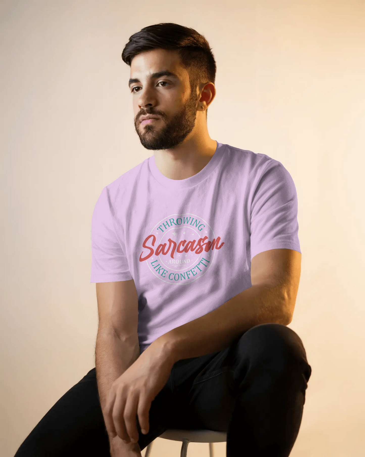 Throwing Sarcasm around like confetti - Unisex Tee, Funny Graphic T-Shirt, Humor Gift, Comfy Everyday Wear, Sarcastic Shirt for Friends