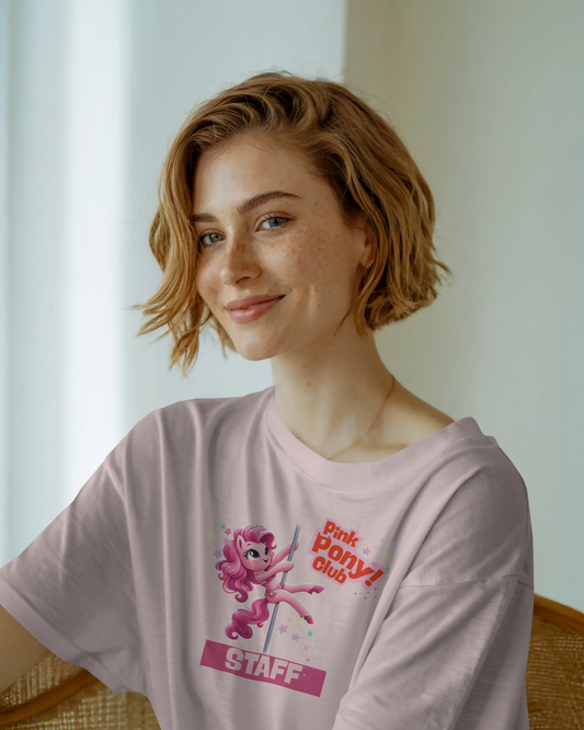 Pink Pony Club Staff Tee - Fun Event Shirt, Birthday Party Shirt, Family Reunion Shirt, Festival Apparel, Casual Everyday Wear