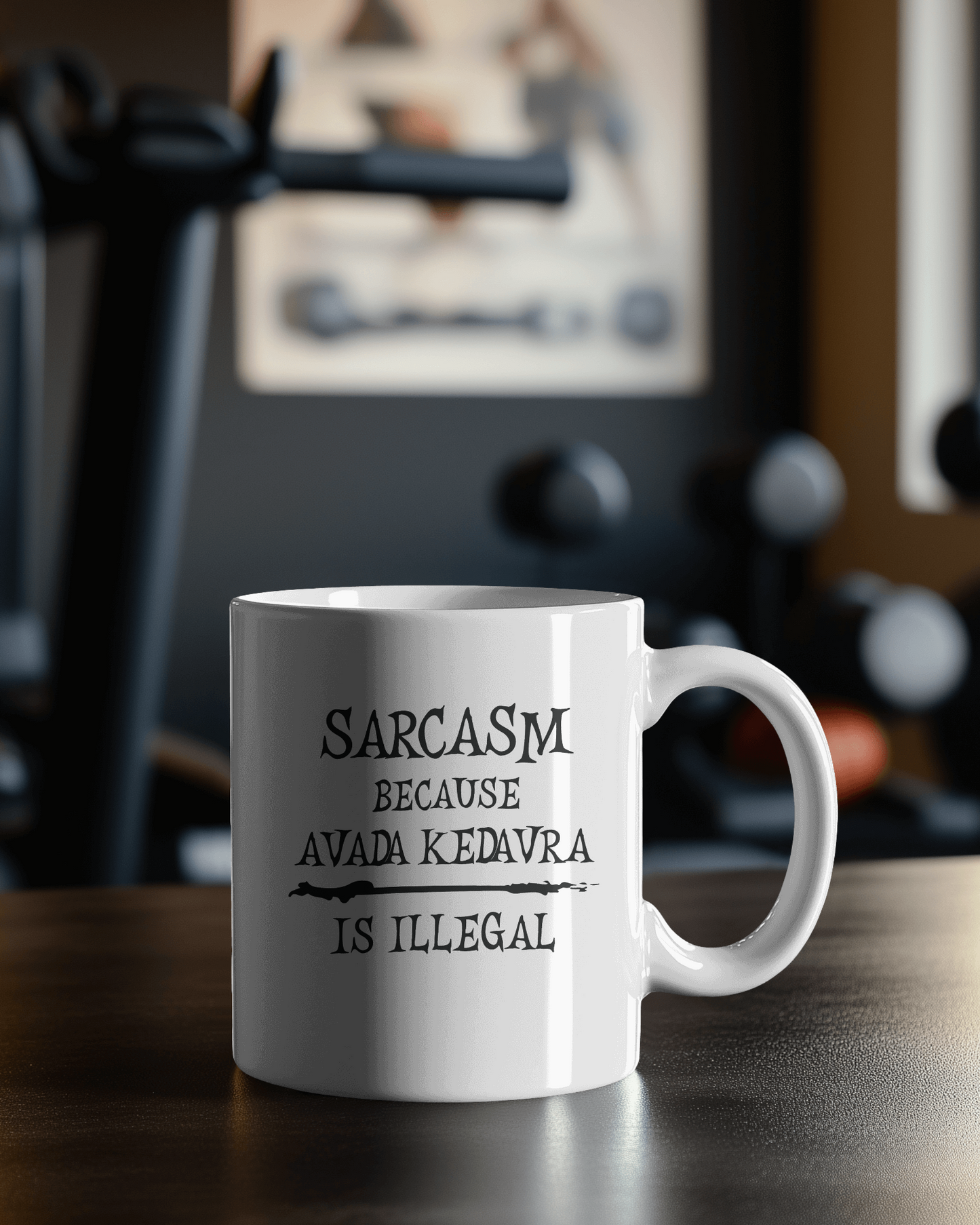 Sarcasm, because Avada Kedavra is Illegal - Humourous Ceramic Coffee Mug: Perfect Gift for Wizards, Sarcastic Friends, Magical Occasions, Harry Potter Fans, Avada Kedavra