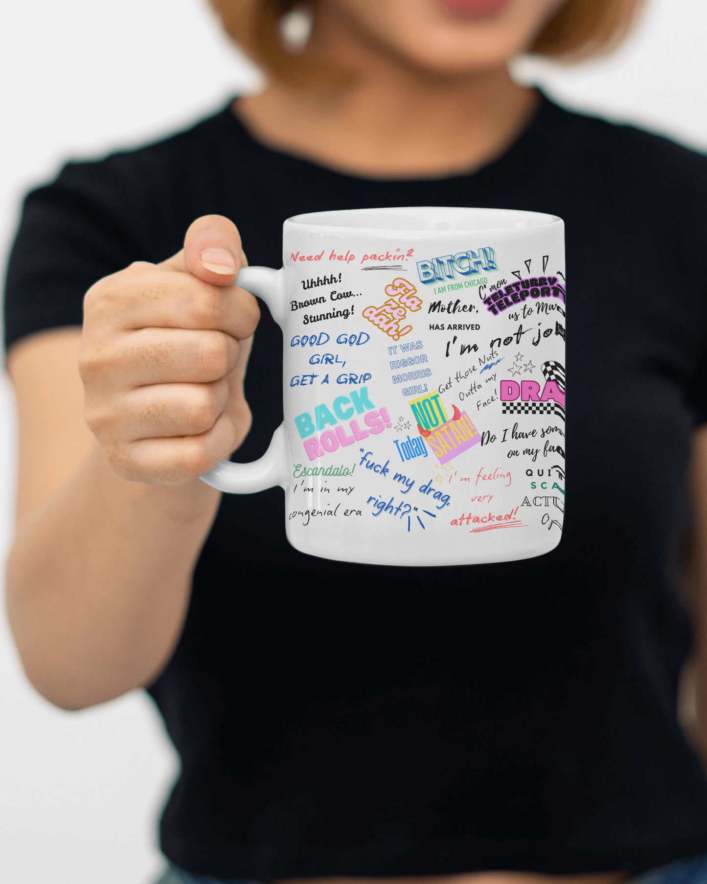 Drag Race US Queens Quotes  Ceramic Coffee Cups - 11oz & 15oz, Funny Gift for Coffee Lovers, Unique Mugs for Pride, LGBTQ+ Party Decor, Quirky Home [...]
