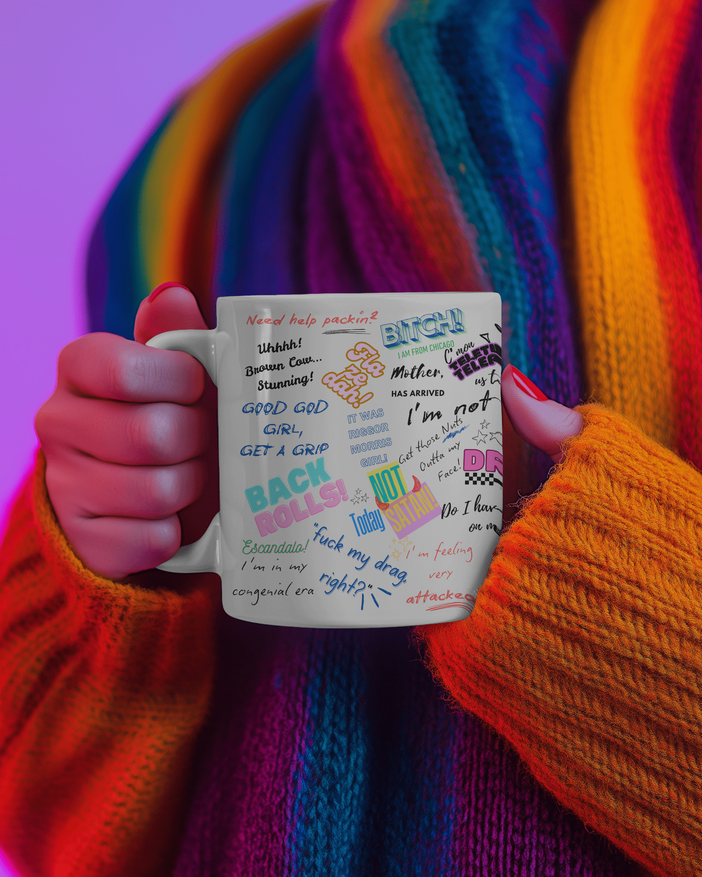 Drag Race US Queens Quotes  Ceramic Coffee Cups - 11oz & 15oz, Funny Gift for Coffee Lovers, Unique Mugs for Pride, LGBTQ+ Party Decor, Quirky Home [...]