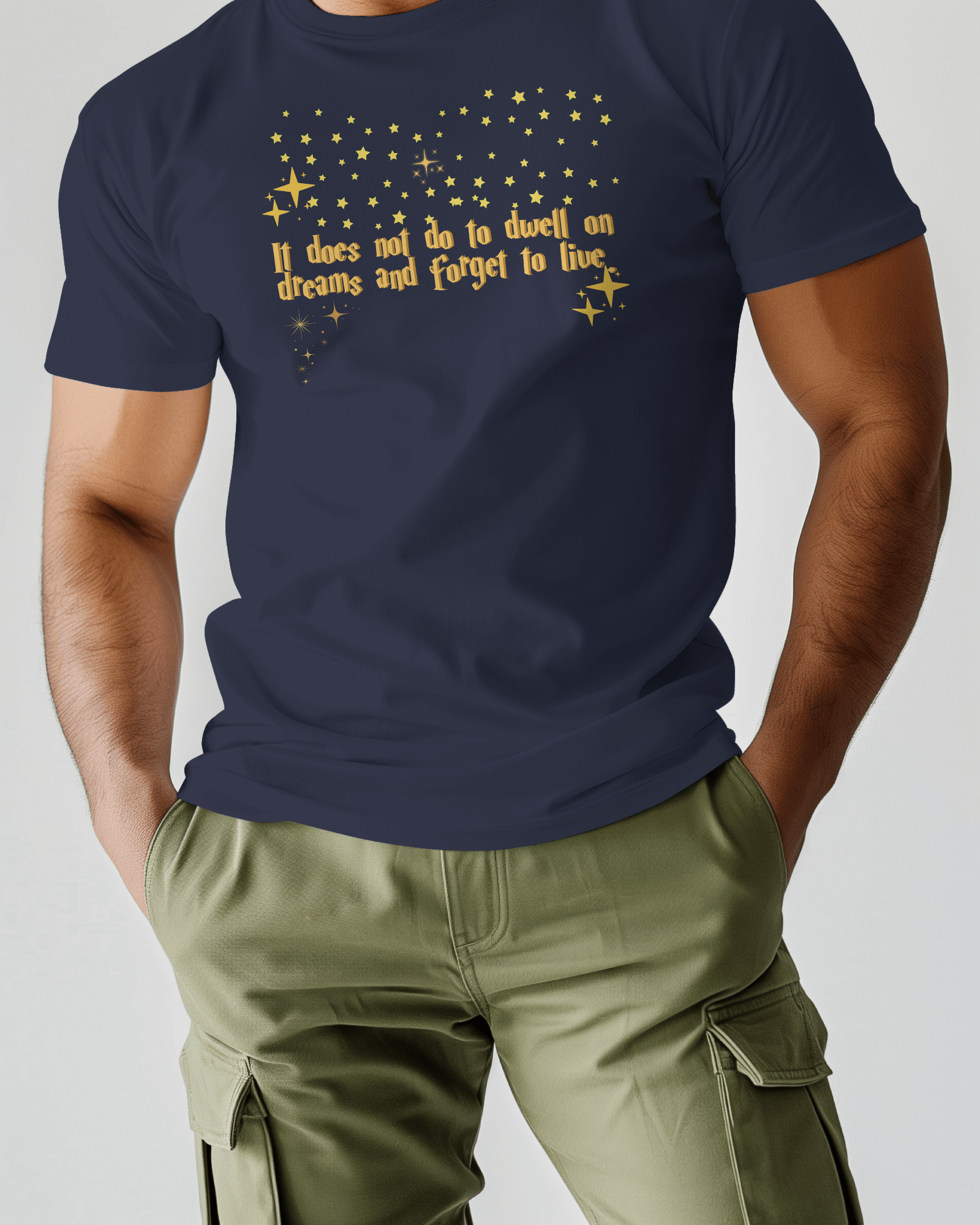 Dumbledore inspired Quote. on High quality Tee shirt, t shirt