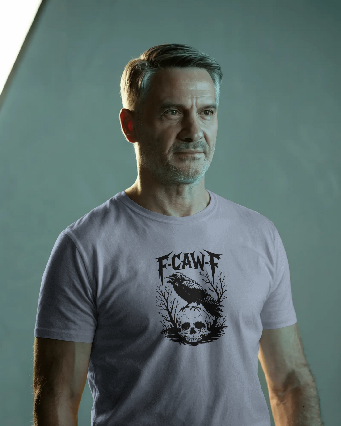 Gothic Graphic Tee, F-CAW-F Skull T-Shirt, Unisex Edgy Shirt, Halloween Gift, Alternative Fashion Wear, Casual Street Style