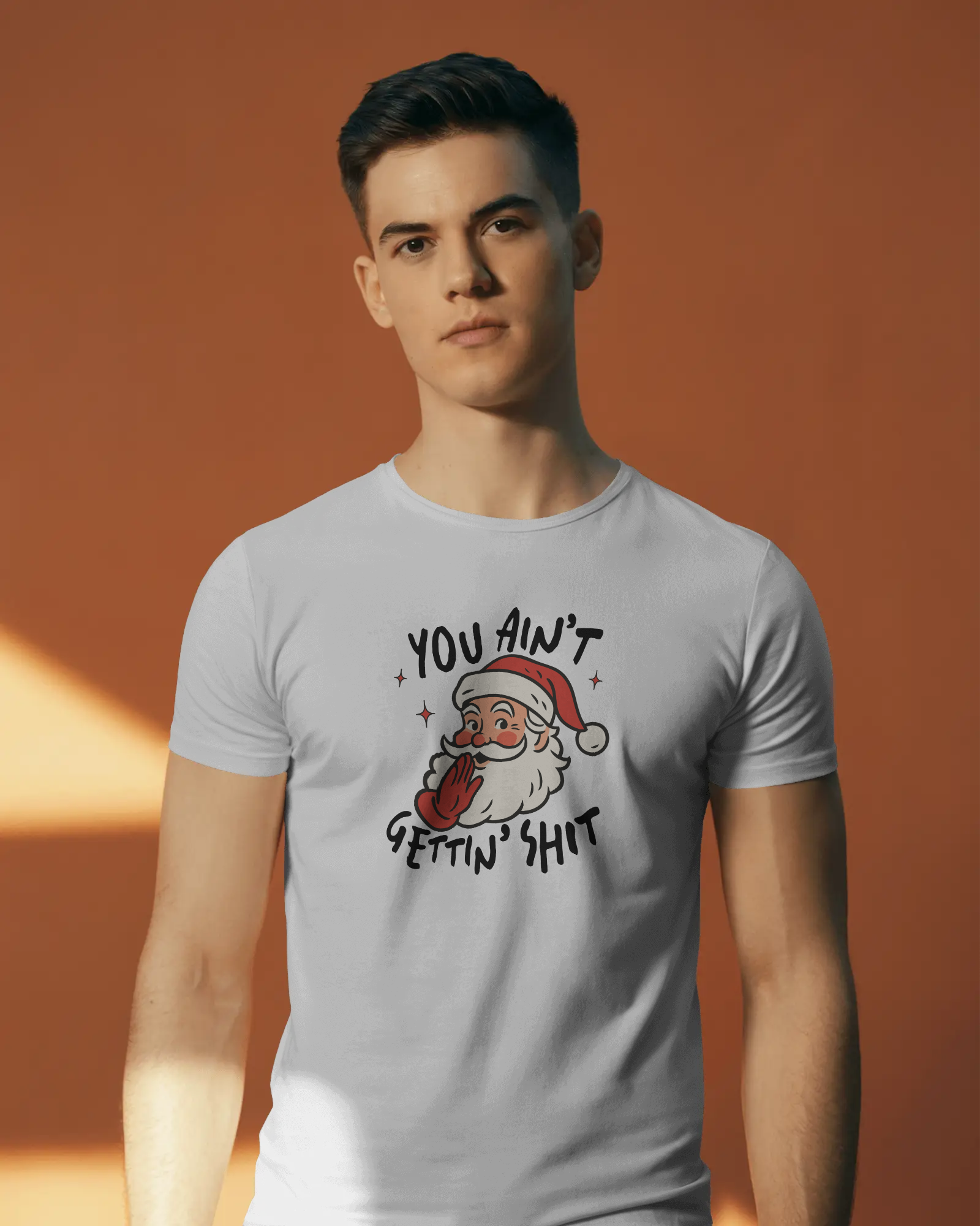 Funny Christmas Tee, Holiday Gift, Santa Humor Shirt, Unisex Short Sleeve T-shirt, Festive Apparel, Casual Wear