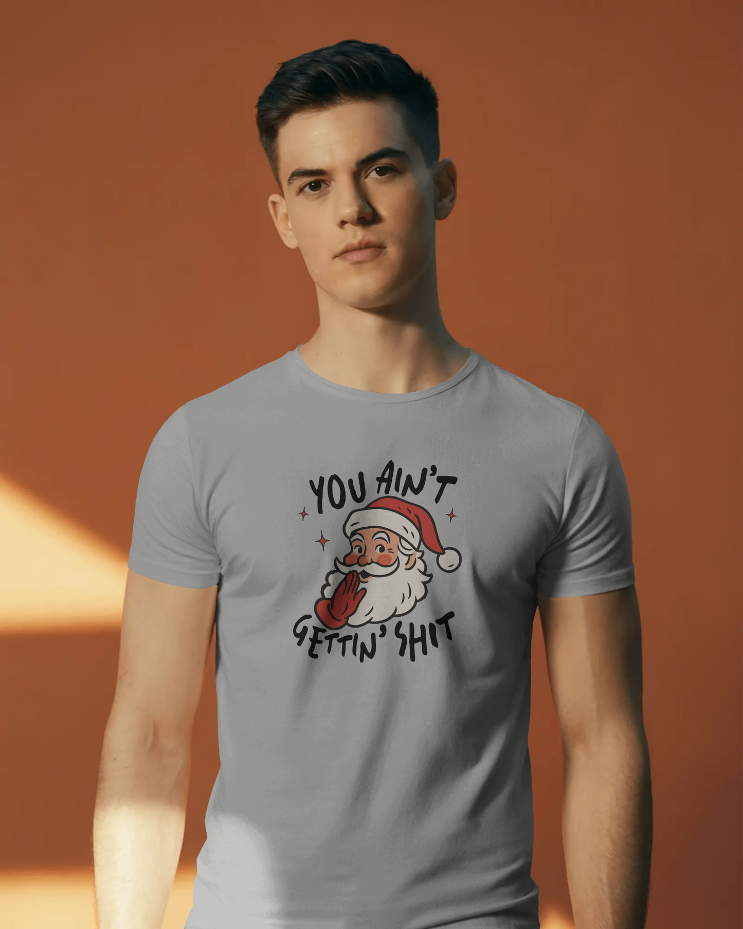 Funny Christmas Tee, Holiday Gift, Santa Humor Shirt, Unisex Short Sleeve T-shirt, Festive Apparel, Casual Wear