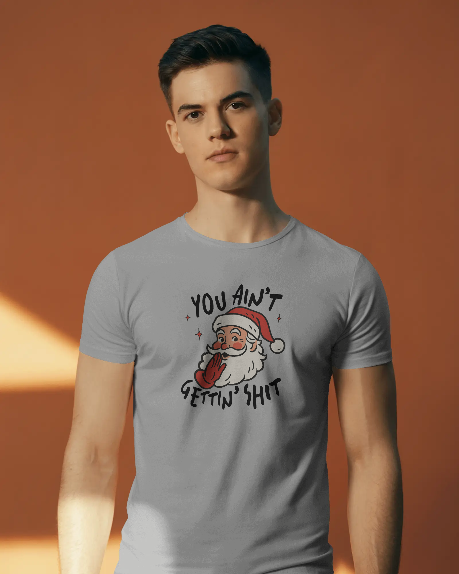 Funny Christmas Tee, Holiday Gift, Santa Humor Shirt, Unisex Short Sleeve T-shirt, Festive Apparel, Casual Wear