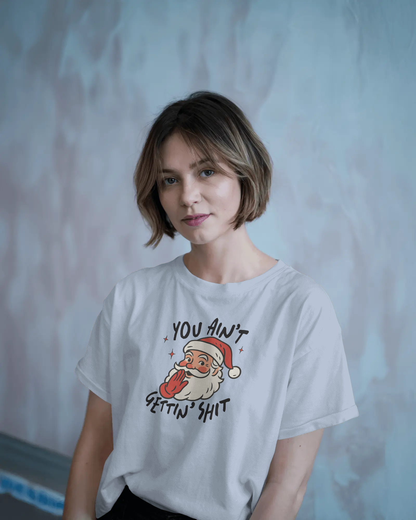 Funny Christmas Tee, Holiday Gift, Santa Humor Shirt, Unisex Short Sleeve T-shirt, Festive Apparel, Casual Wear