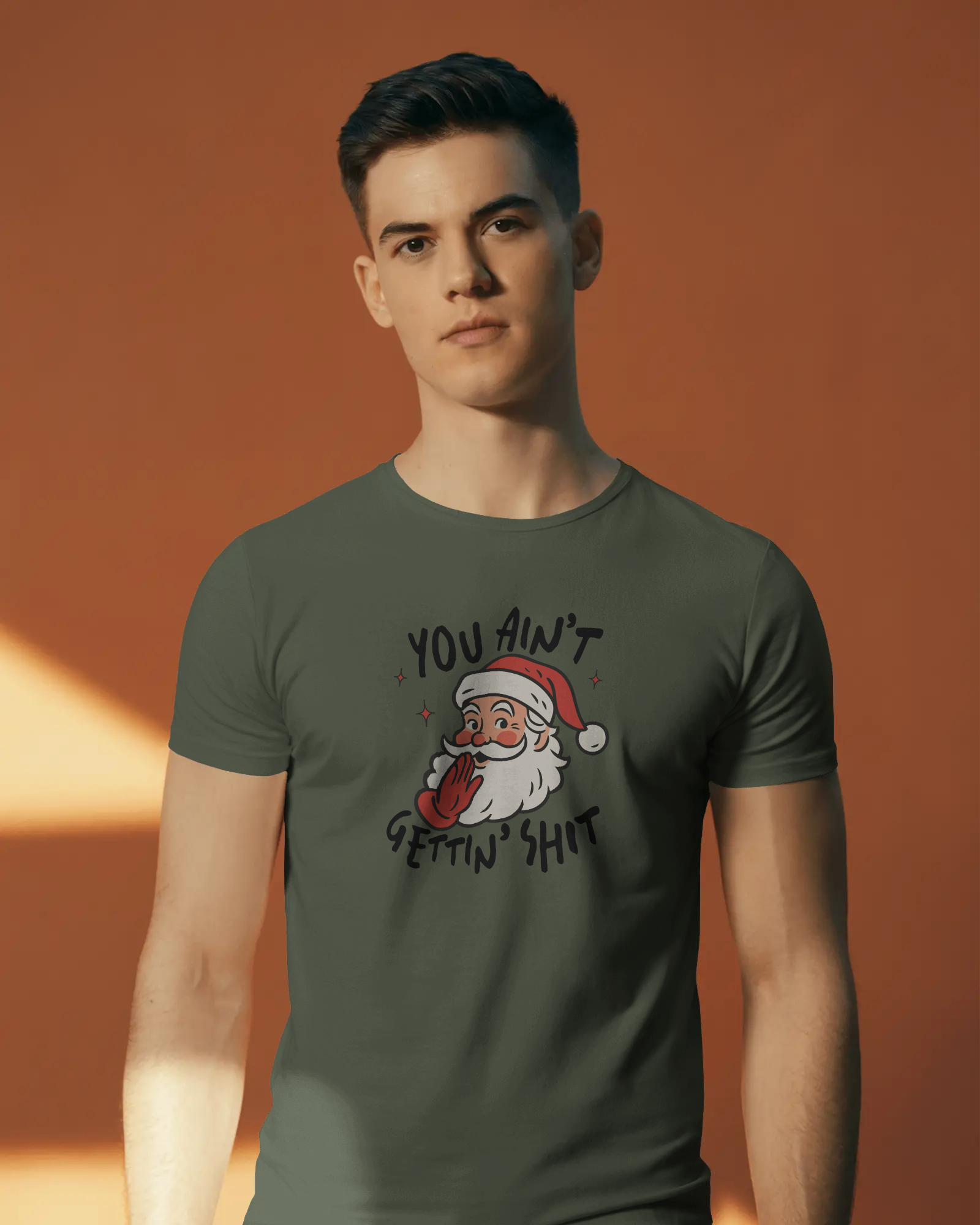 Funny Christmas Tee, Holiday Gift, Santa Humor Shirt, Unisex Short Sleeve T-shirt, Festive Apparel, Casual Wear