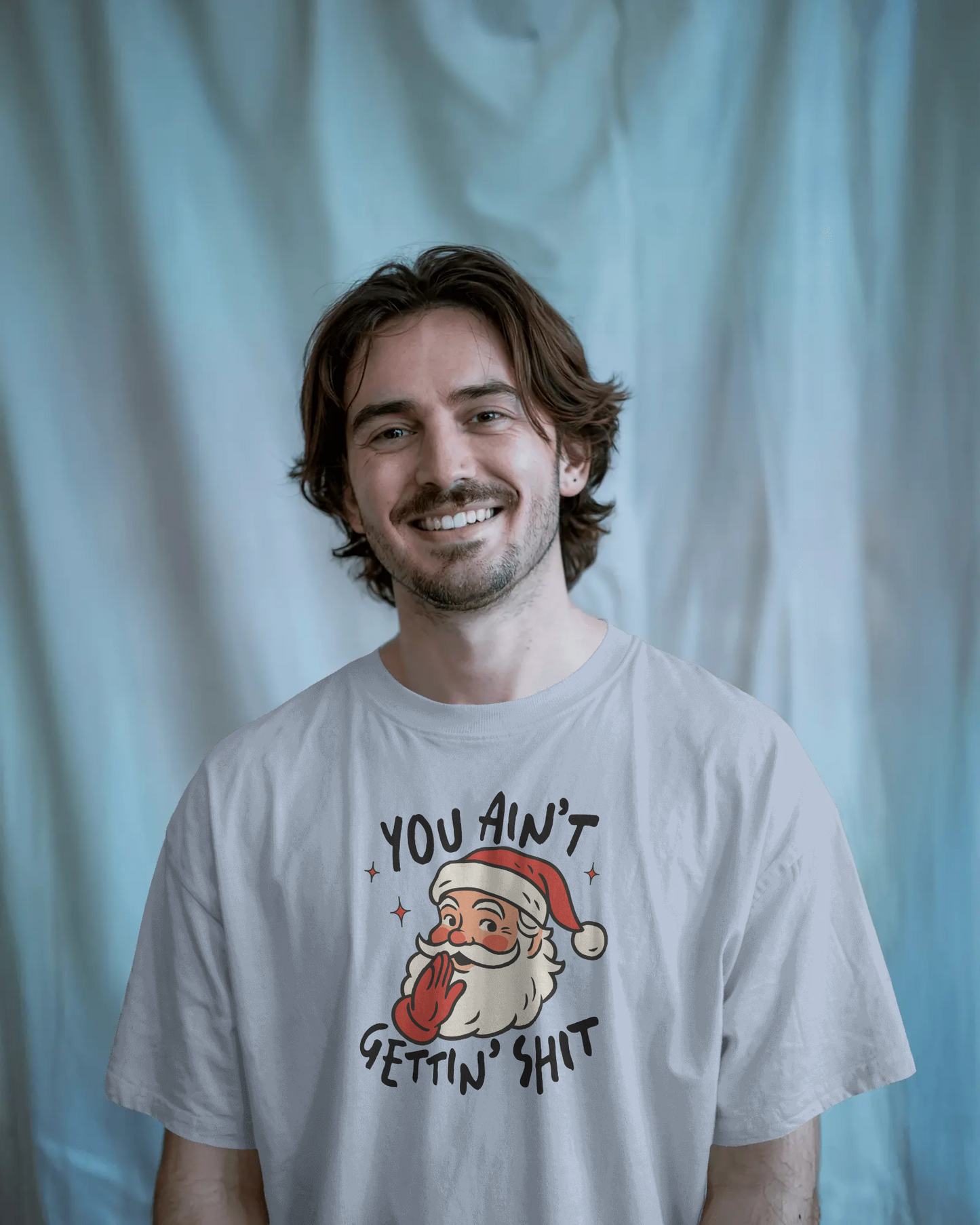 Funny Christmas Tee, Holiday Gift, Santa Humor Shirt, Unisex Short Sleeve T-shirt, Festive Apparel, Casual Wear