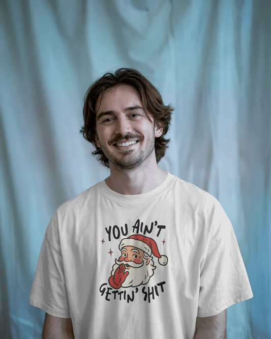 Funny Christmas Tee, Holiday Gift, Santa Humor Shirt, Unisex Short Sleeve T-shirt, Festive Apparel, Casual Wear