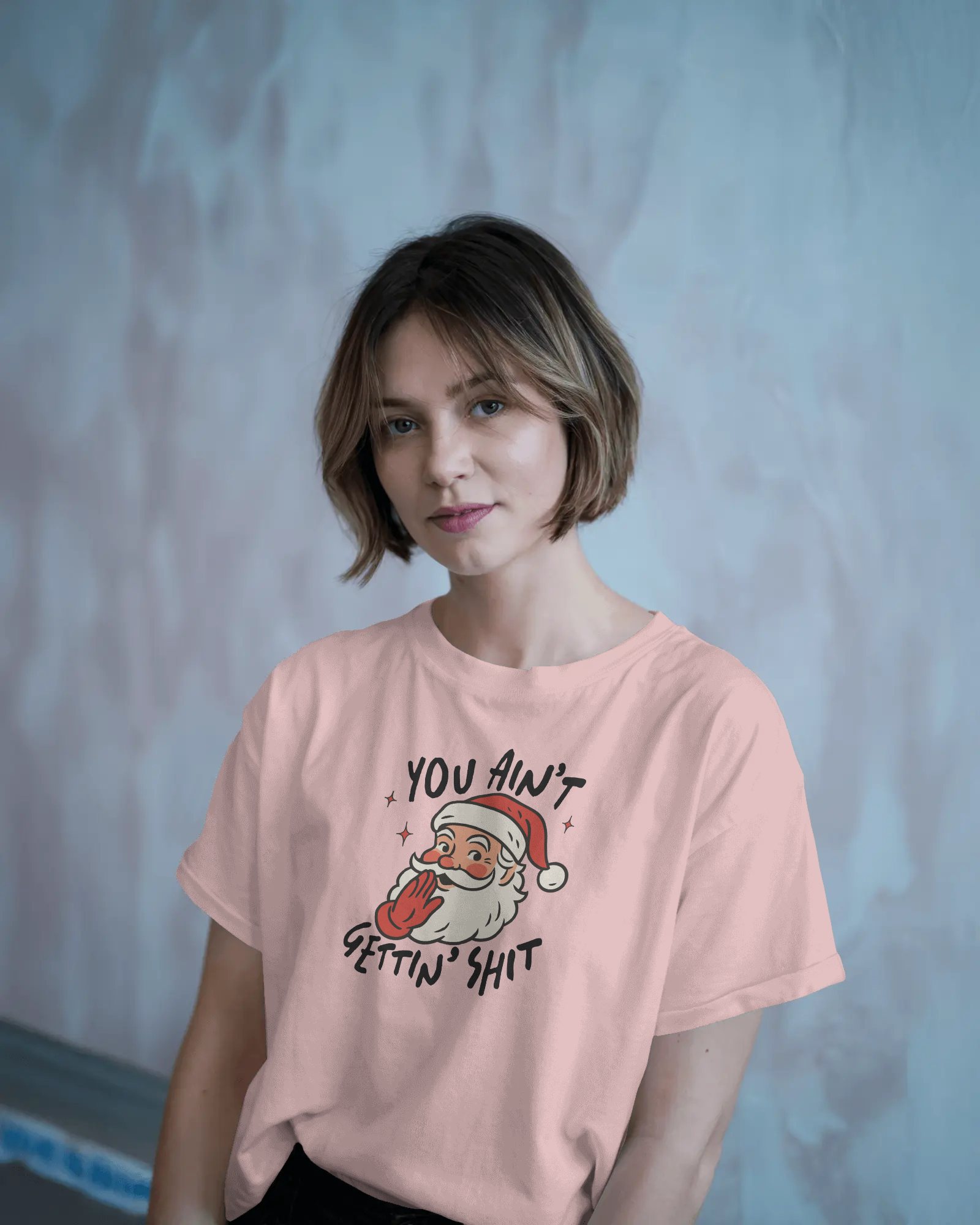 Funny Christmas Tee, Holiday Gift, Santa Humor Shirt, Unisex Short Sleeve T-shirt, Festive Apparel, Casual Wear