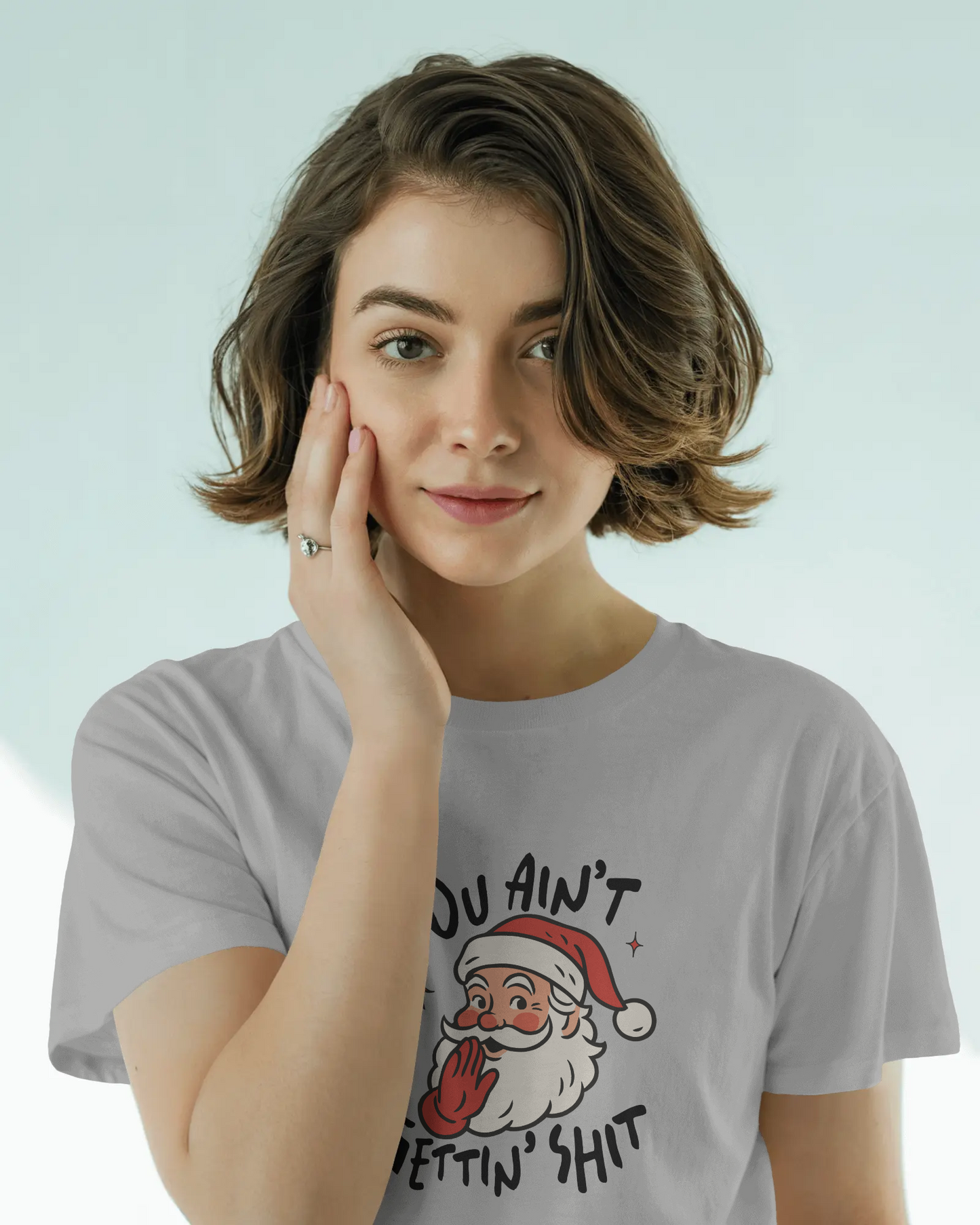 Funny Christmas Tee, Holiday Gift, Santa Humor Shirt, Unisex Short Sleeve T-shirt, Festive Apparel, Casual Wear