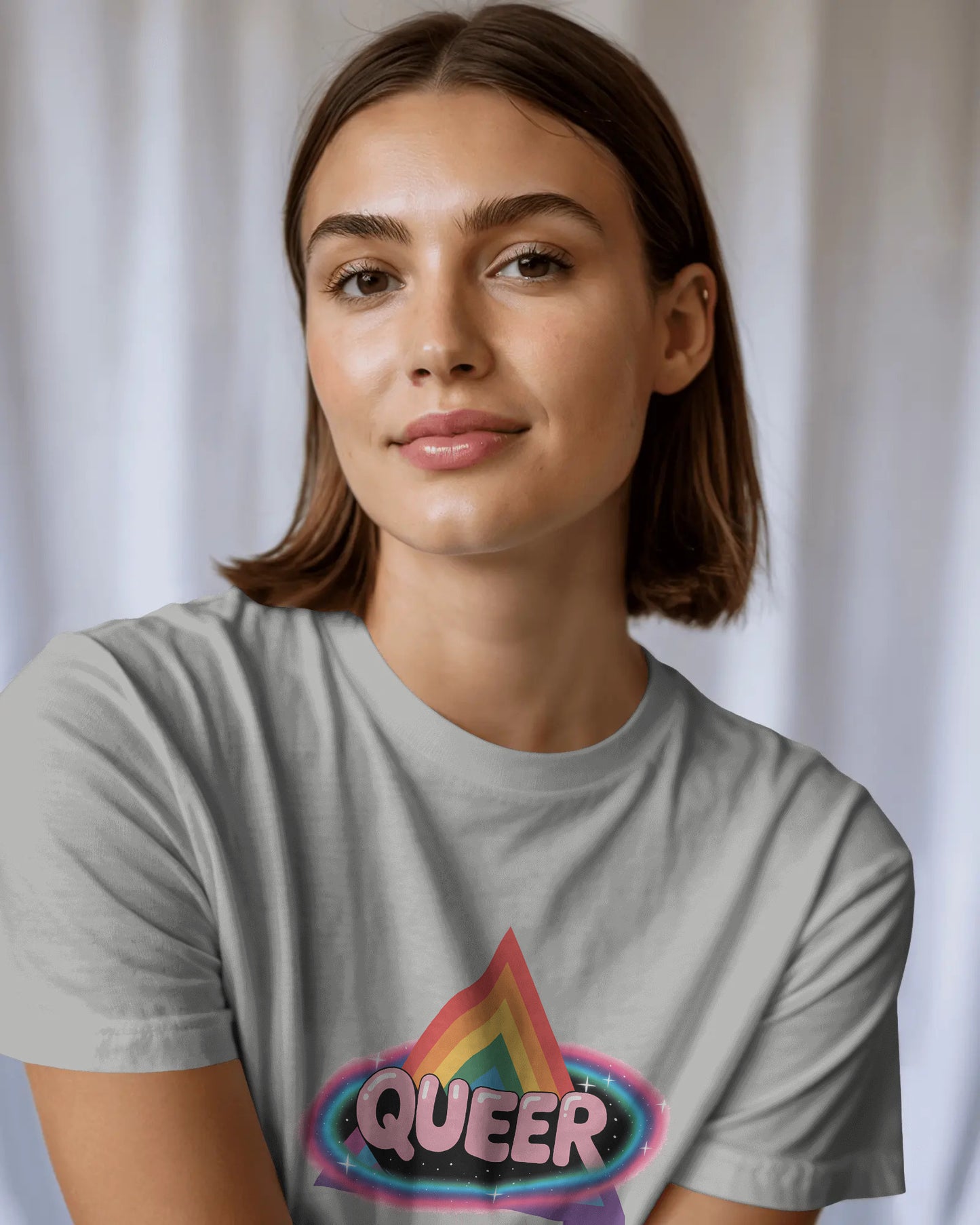 Pride-Inspired Unisex Tee, Queer Graphic Shirt, LGBTQ+ Fashion, Casual Wear, Pride Month, Unique Graphic Tee