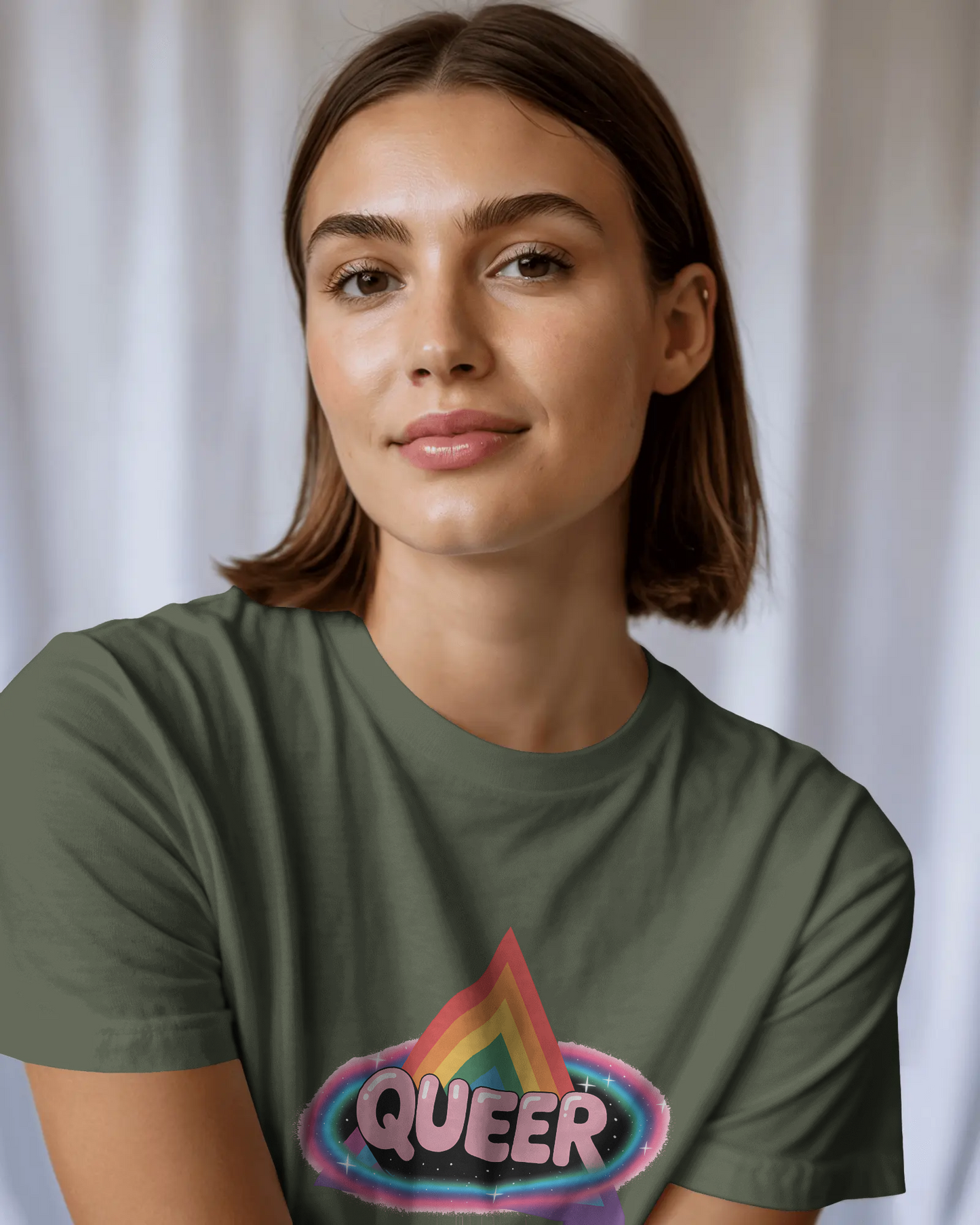 Pride-Inspired Unisex Tee, Queer Graphic Shirt, LGBTQ+ Fashion, Casual Wear, Pride Month, Unique Graphic Tee