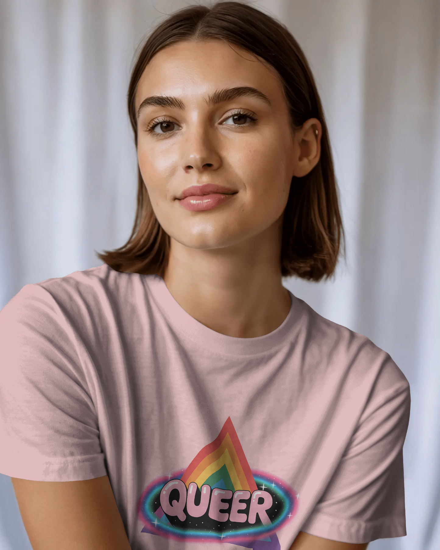 Pride-Inspired Unisex Tee, Queer Graphic Shirt, LGBTQ+ Fashion, Casual Wear, Pride Month, Unique Graphic Tee