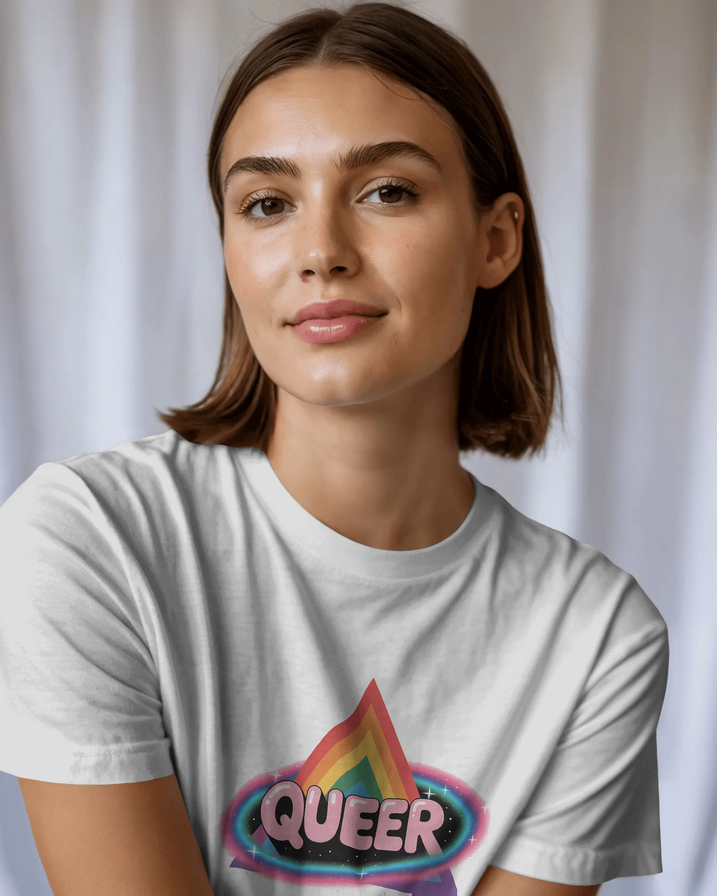 Pride-Inspired Unisex Tee, Queer Graphic Shirt, LGBTQ+ Fashion, Casual Wear, Pride Month, Unique Graphic Tee