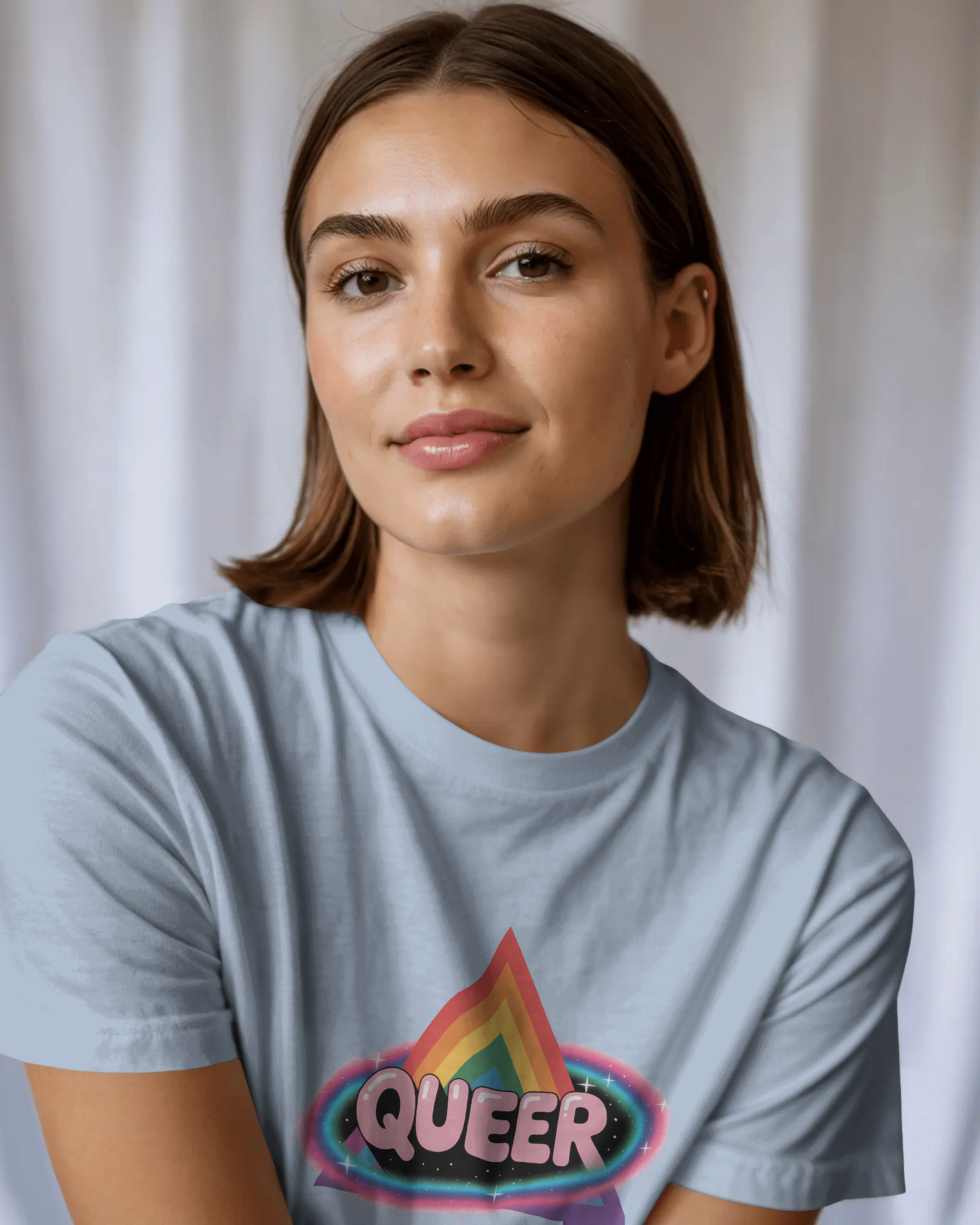 Pride-Inspired Unisex Tee, Queer Graphic Shirt, LGBTQ+ Fashion, Casual Wear, Pride Month, Unique Graphic Tee